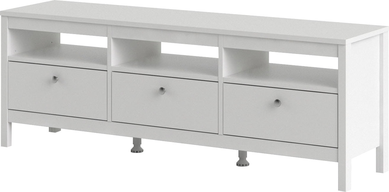 Home affaire TV-Bank »Madrid, TV-Möbel, Fernsehtisch, TV-Unit, Media-Möbel, Sideboard,« mit 3 Schubladen und 3 offenen Fächern, Breite 151 cm, Höhe 54 cm