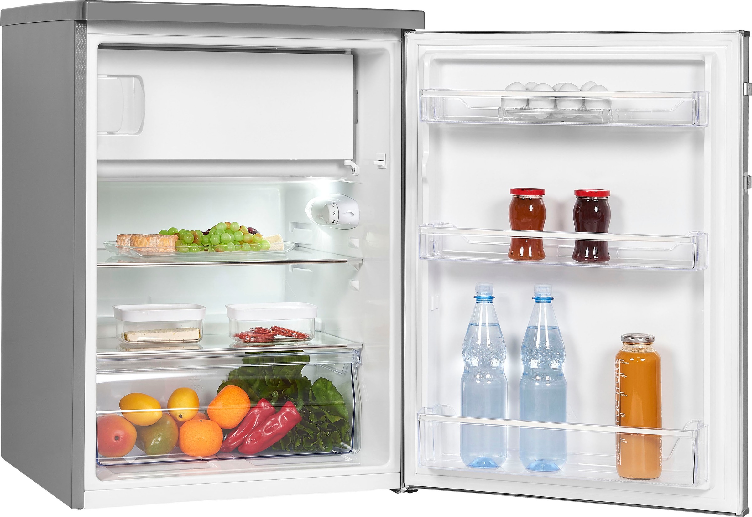 exquisit Kühlschrank, 60,0 bestellen breit online cm 85,0 cm inoxlook, | UNIVERSAL hoch, KS18-4-H-170E