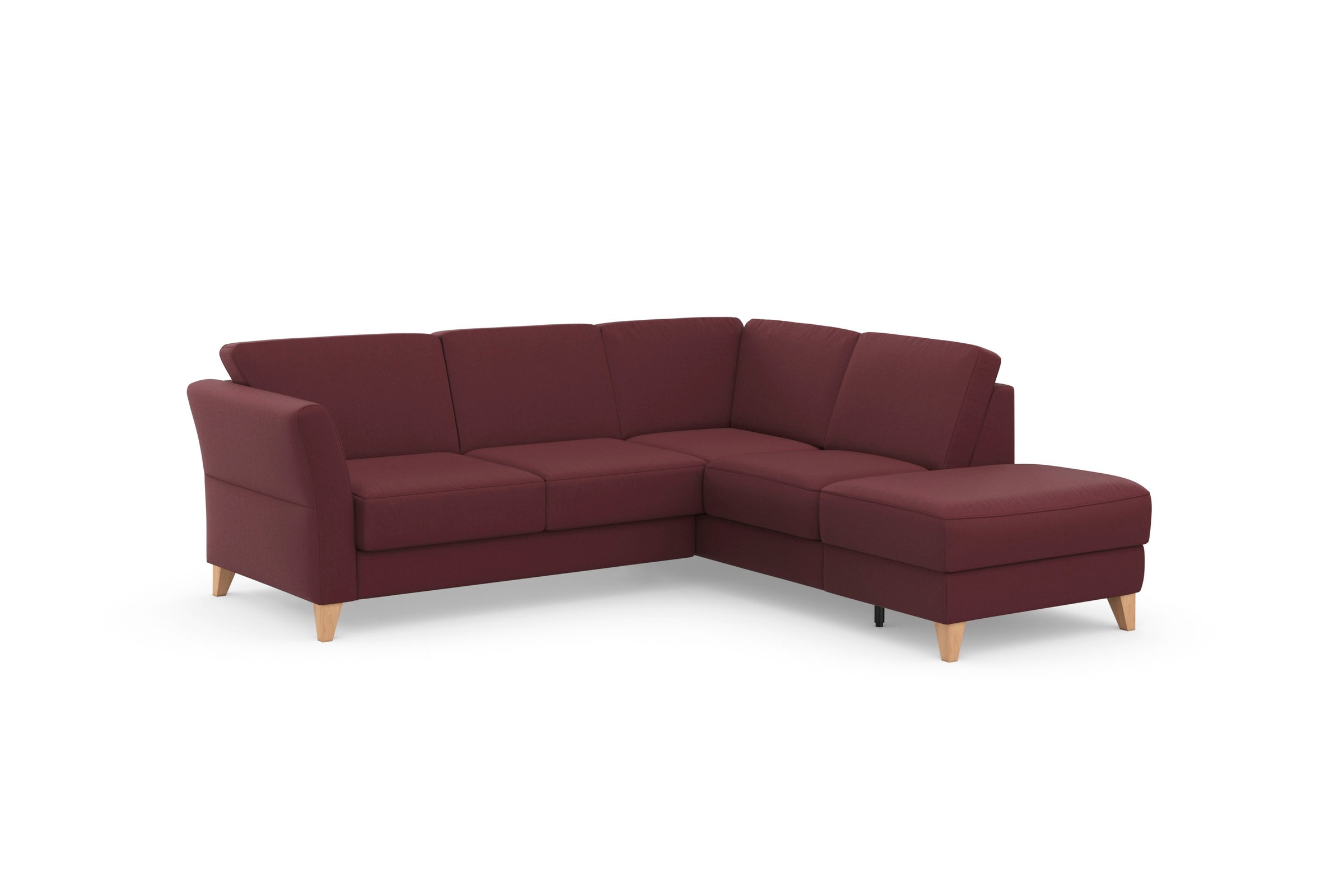 sit&more Ecksofa »Visby L-Form«, Wahlweise mit Bettfunktion und Stauraum, frei im Raum stellbar