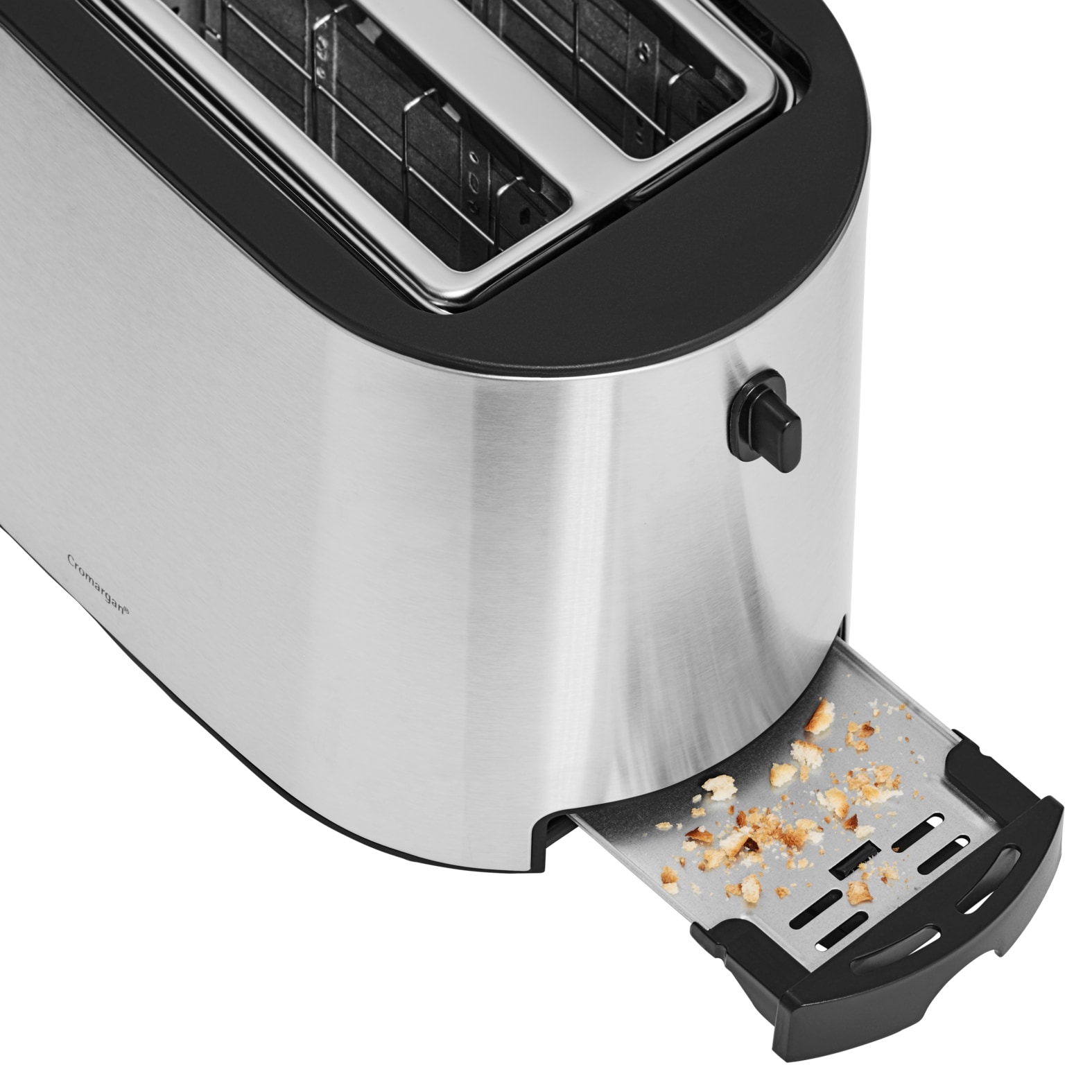 WMF Toaster »Bueno Pro, 2-Scheiben-Toaster mit integriertem Brötchenaufsatz«, 2 kurze Schlitze, für 2 Scheiben, 870 W, 6 Bräunungsstufen, Brotzentrierung, Krümelschublade, Cromargan Gehäuse