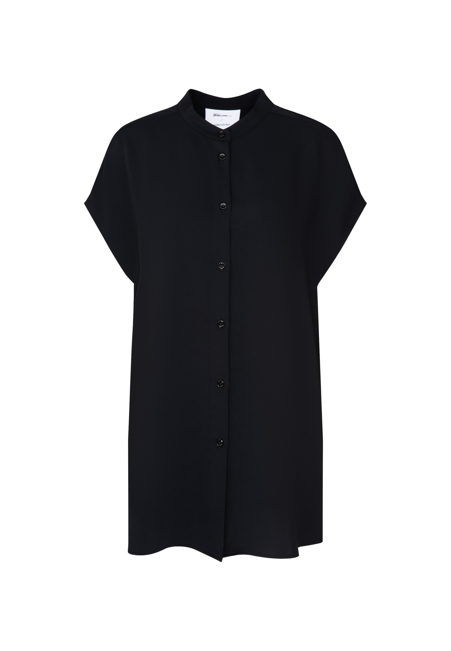 seidensticker Klassische Bluse »Schwarze Rose« Kurzarm Kragen Uni