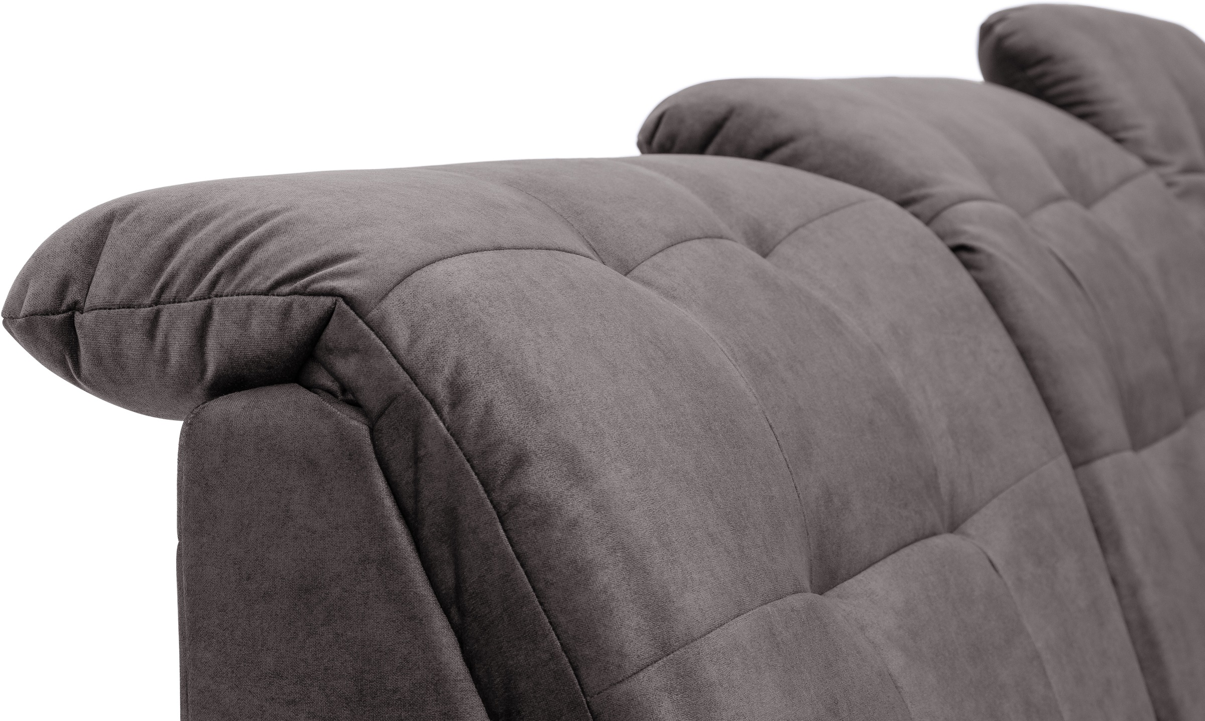 exxpo - sofa fashion Ecksofa »Derby Inkl. Kopfteilverstellung, wahlw. Bett & Bettkasten, L-Form«, EXTRA an Komfort zum Relaxen, Entspannen und Wohlfühlen