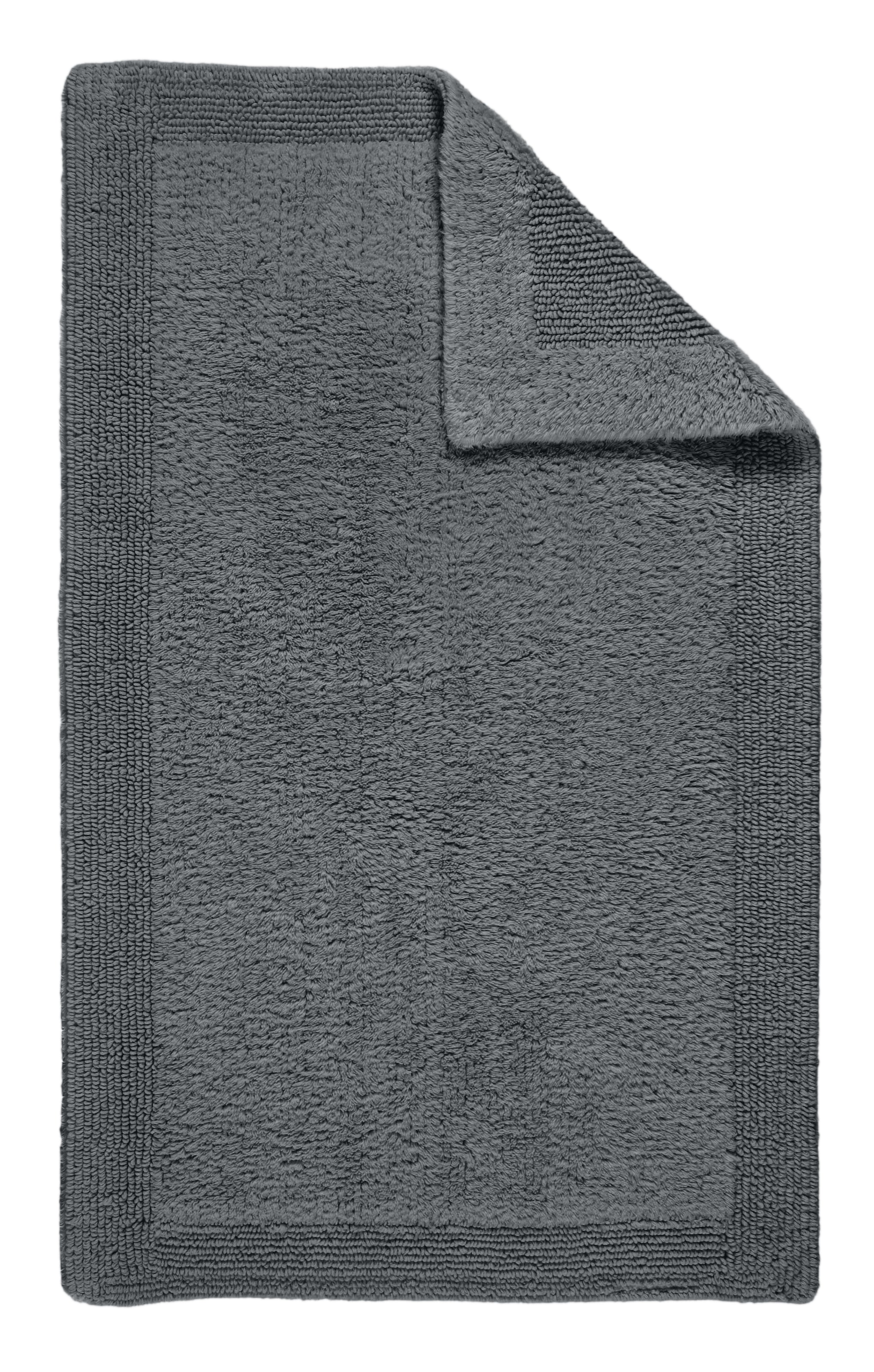 OTTO home Badematte »Kapra, Badvorleger, Badezimmer Teppich« Höhe 14 mm beidseitig nutzbar | fußbodenheizungsgeeignet | strapazierfähig mit Bordüre, Badteppich, Badematte, Baumwolle