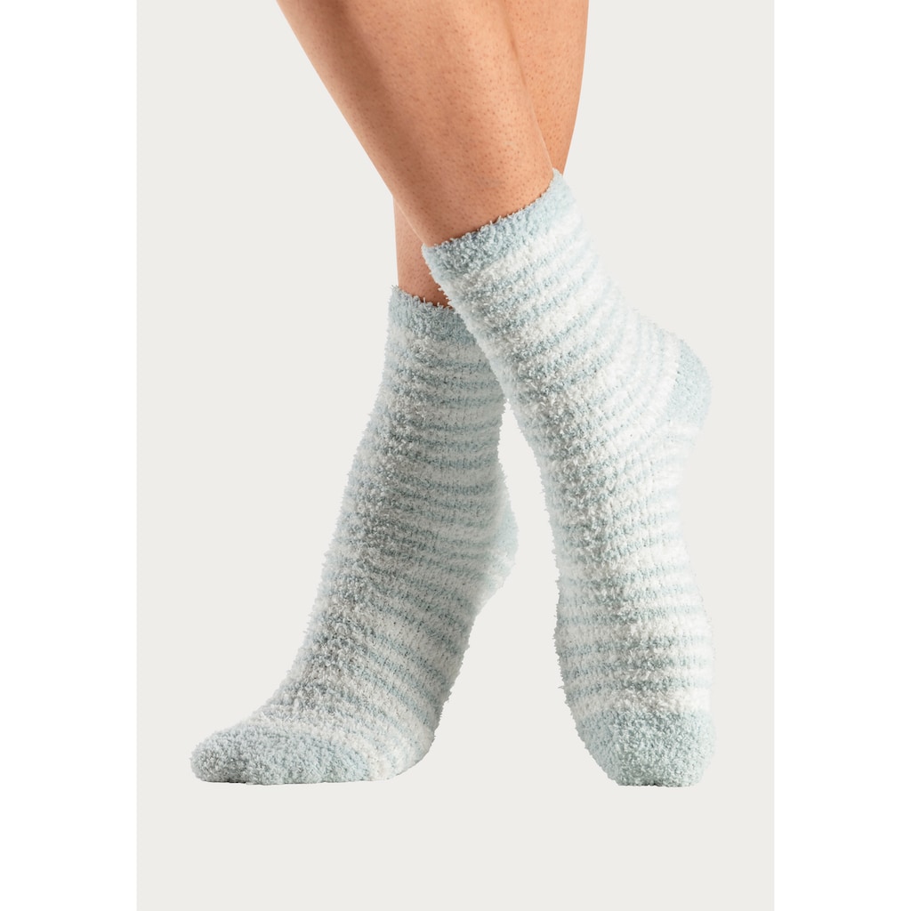 LASCANA Kuschelsocken, (Packung, 4 Paar)