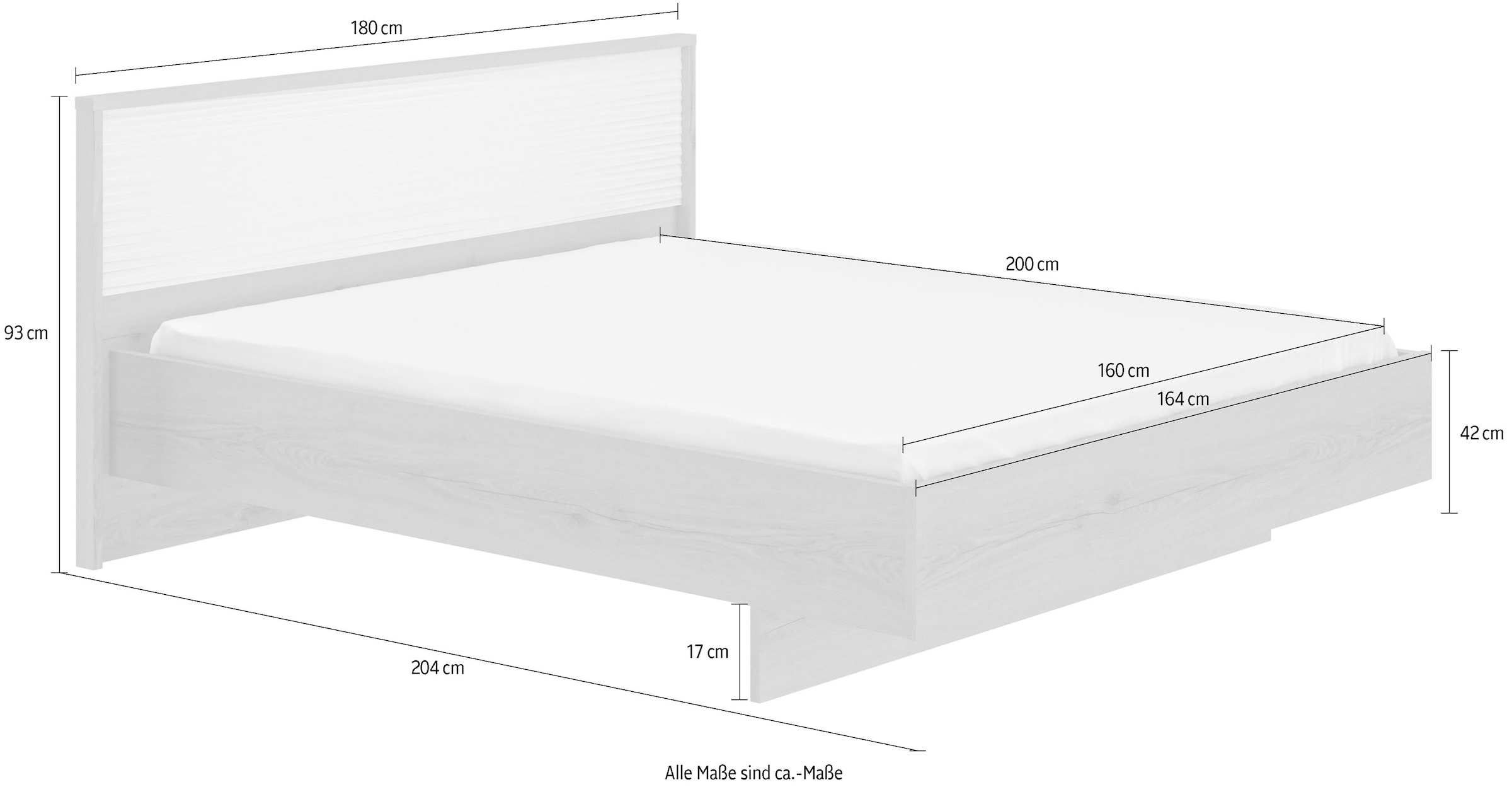 Gami Einzelbett, Kopfteil mit Relief