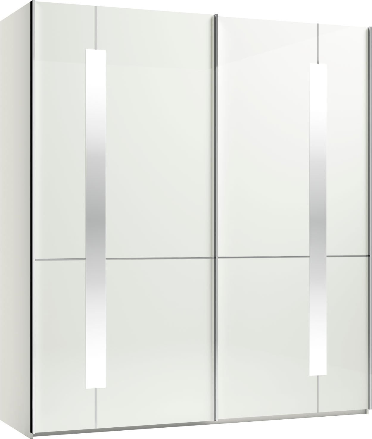 Musterring Schwebetürenschrank »Imola W« inkl. Einlegeböden und Kleiderstangen, mit Glastüren inkl. Zierspiegel