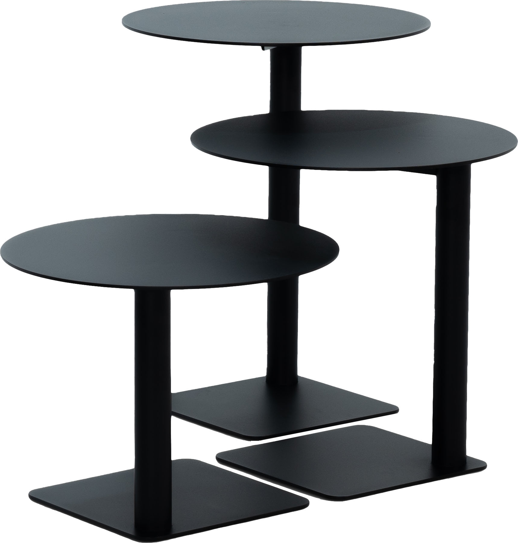 Spinder Design Beistelltisch "SUNNY 50", schwarz (schwarz, schwarz, schwarz, schwarz, schwarz, schwarz), B/H/T: 40cm x 50cm x 40cm