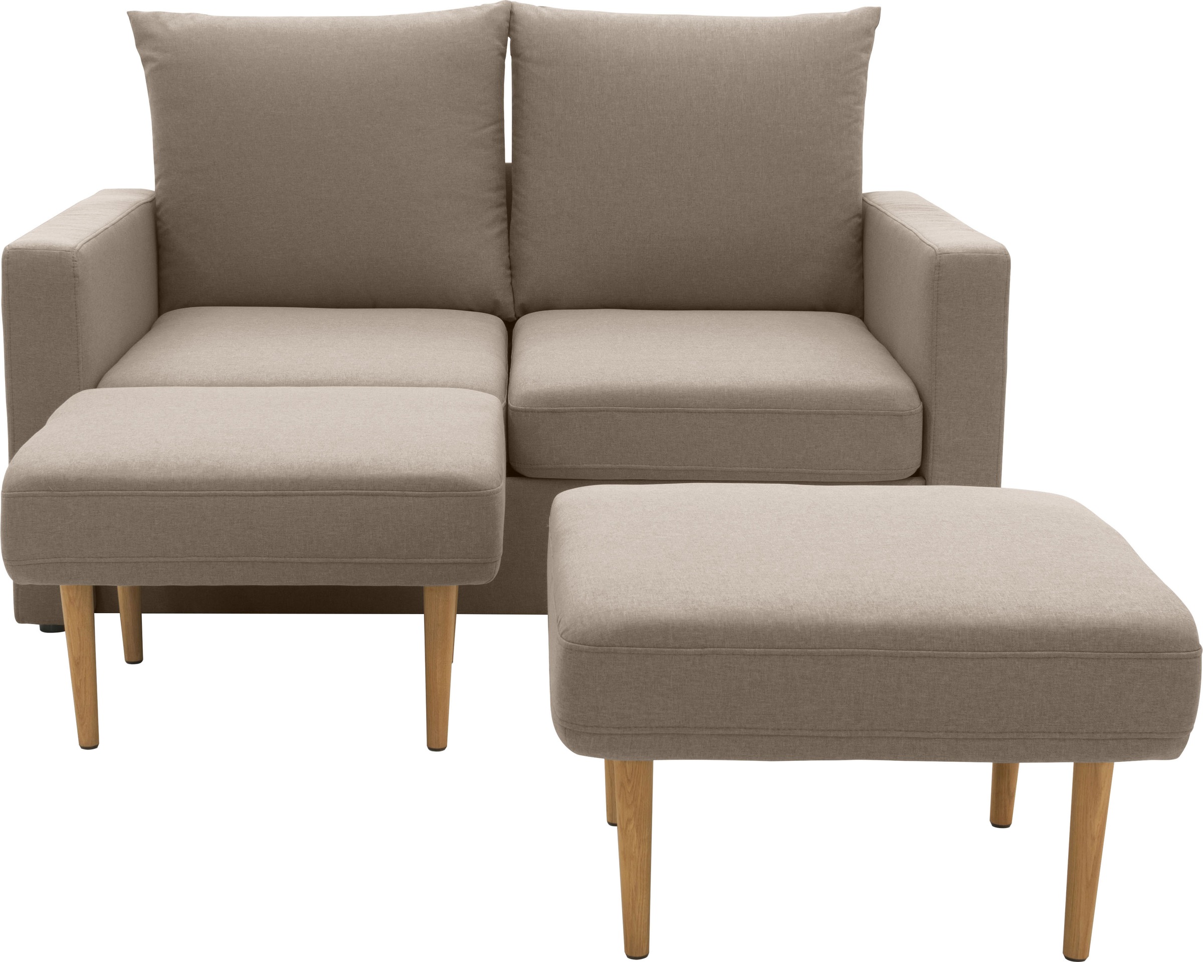 DOMO collection 2-Sitzer »Slunce, Outdoor-Raumwunder«, 2-Sitzer inkl. 2 Hocker, Outdoor geeignet
