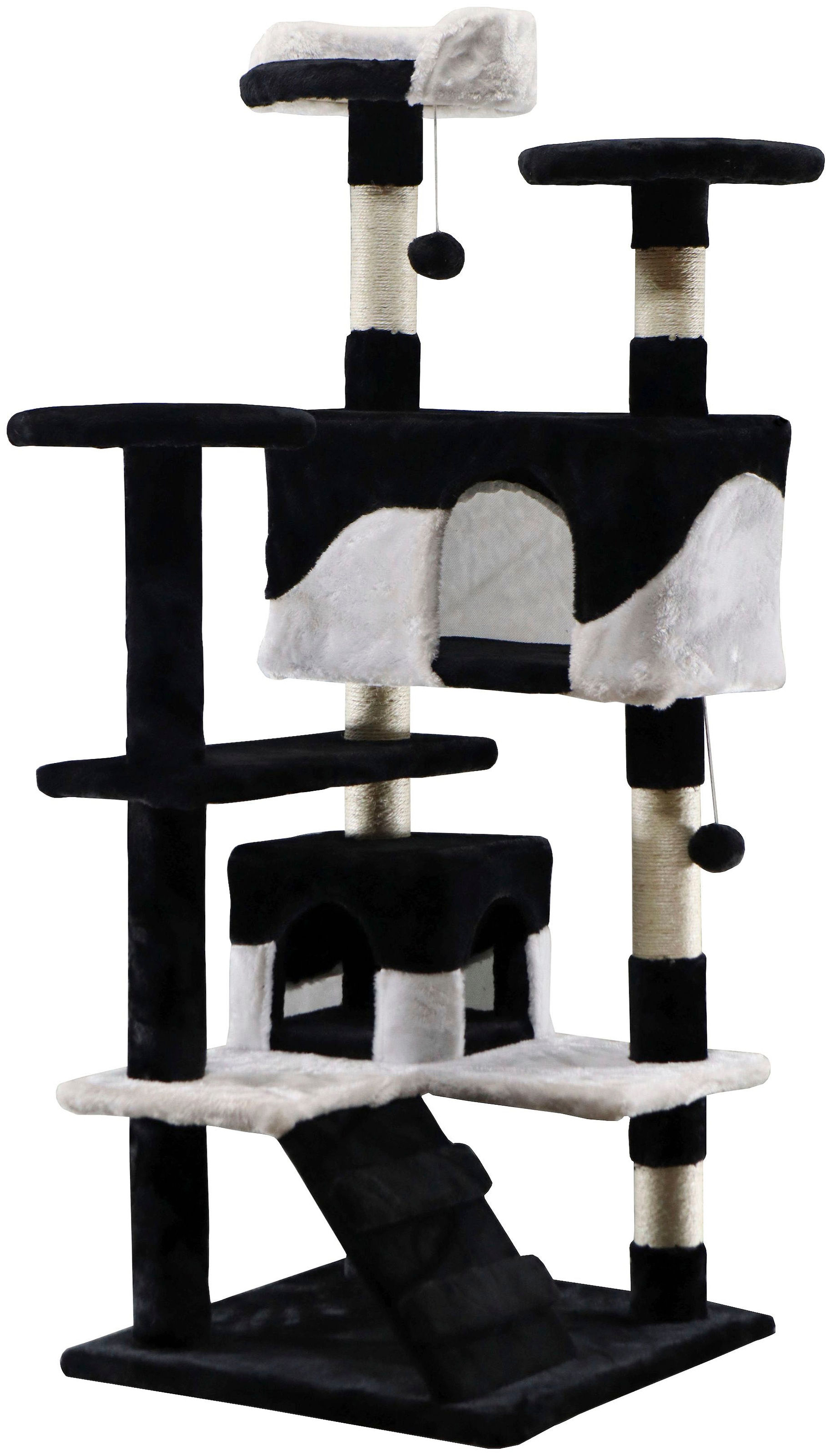 ABUKI Kratzbaum »Feli«, hoch, BxTxH: 56x56x130 cm, inkl. 4m Rolle Sisal