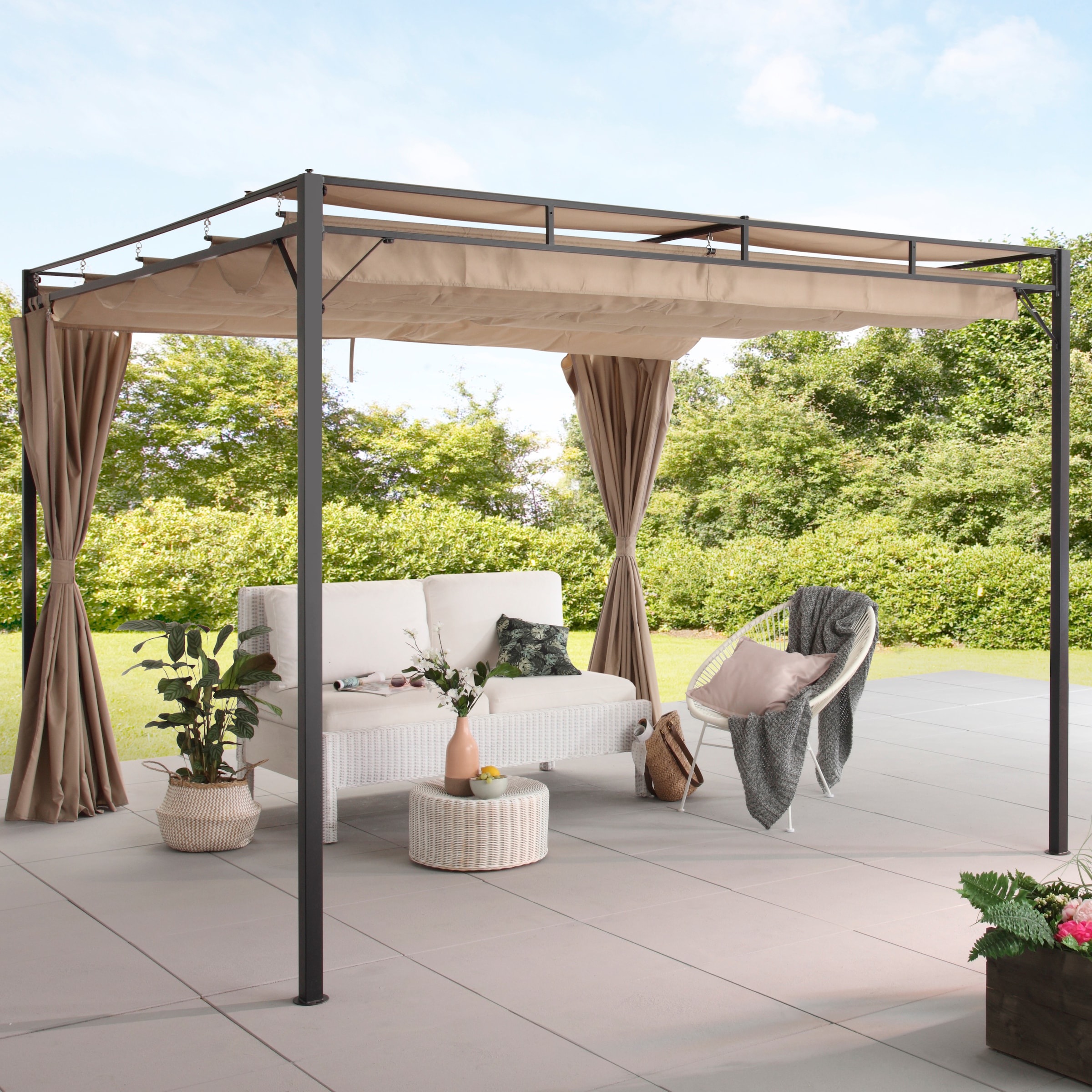 KONIFERA Pavillon "Pergola Milos" BxT: 300x300 cm