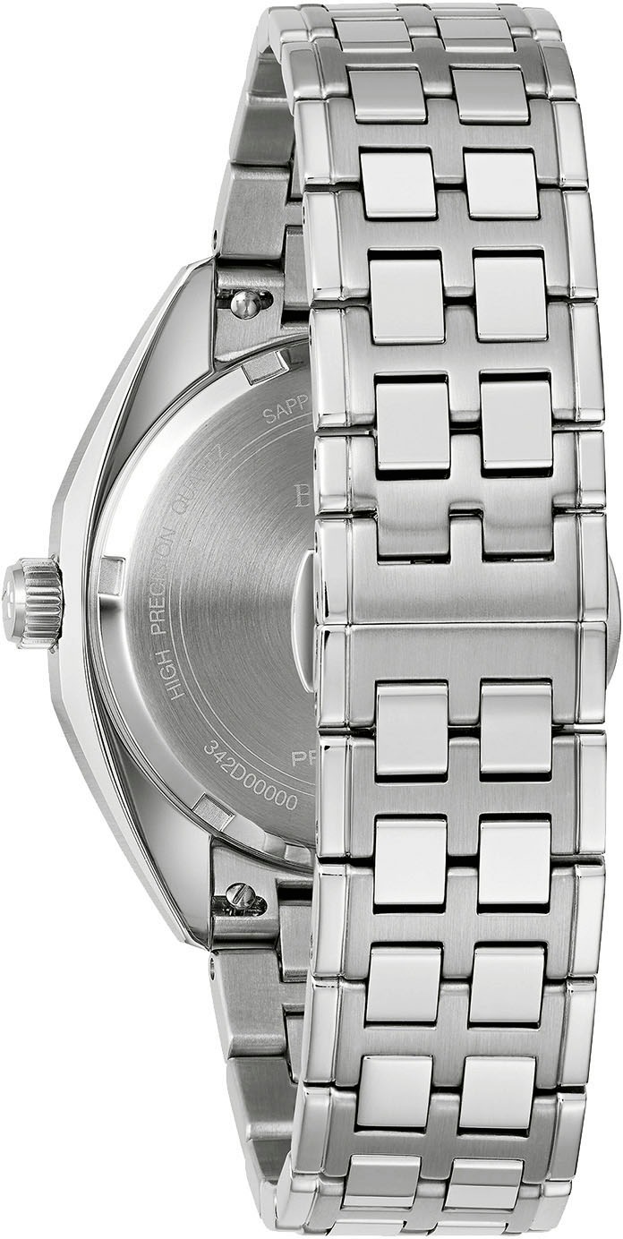 Bulova Quarzuhr »Jet Star«, Armbanduhr, Herrenuhr, Damenuhr, Edelstahlarmband, Saphirglas
