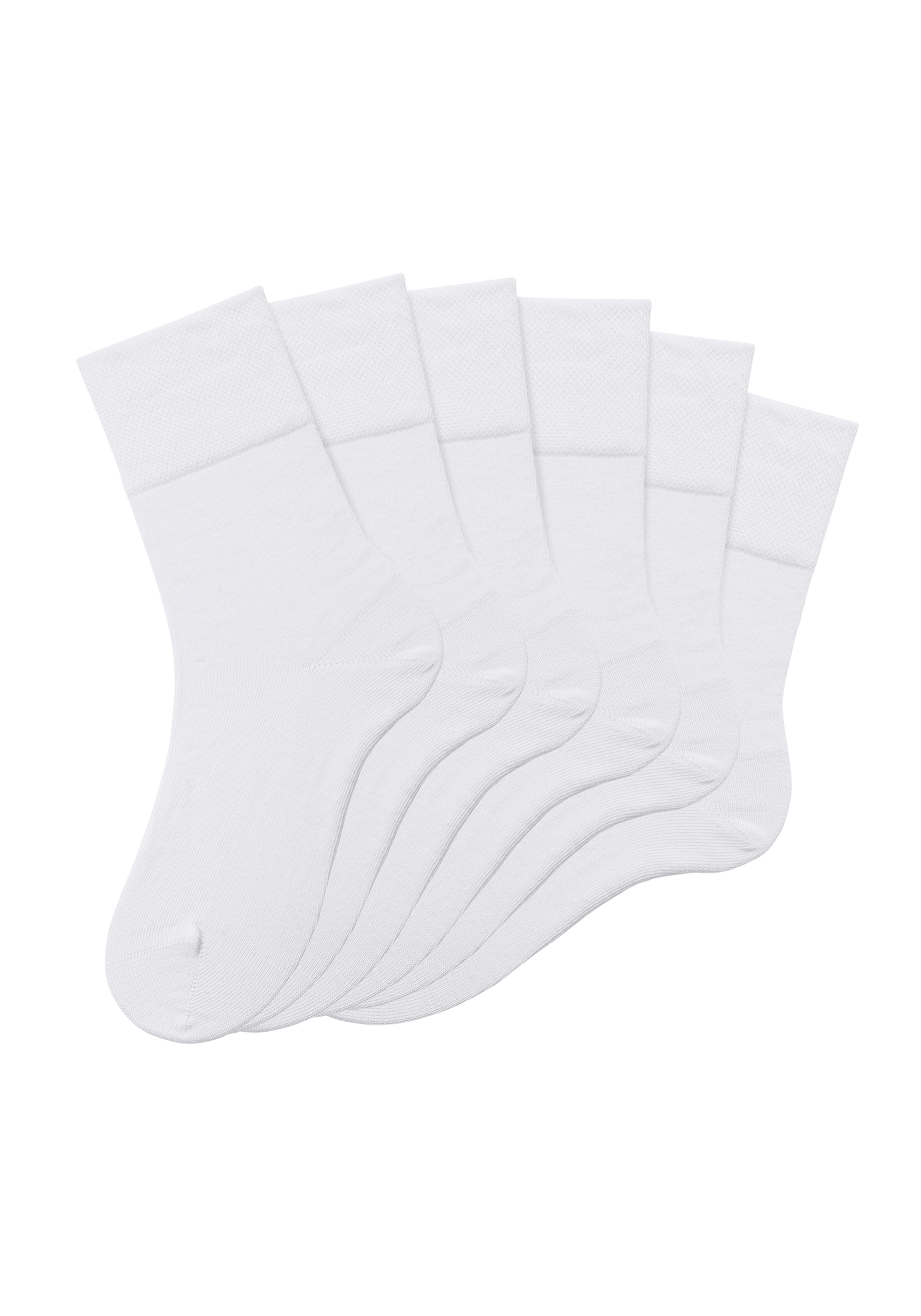 H.I.S Socken, (Packung, 6 Paar), mit Komfortbund auch für Diabetiker geeignet