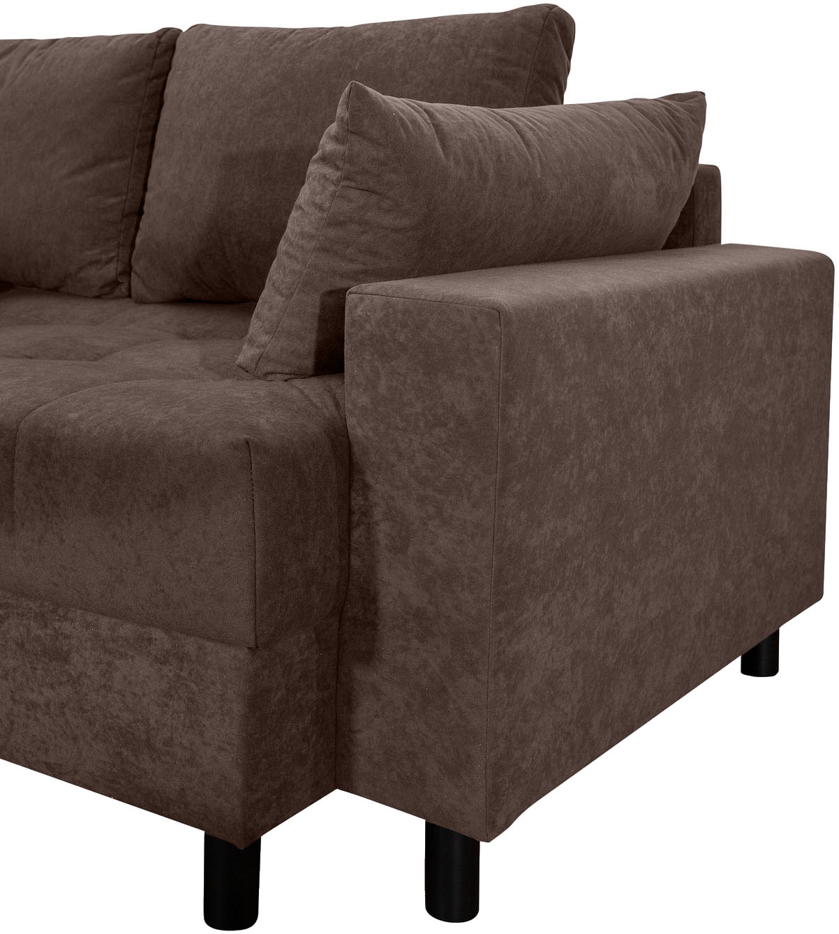 COLLECTION AB Wohnlandschaft »Toni U-Form, B: 298 cm« Set: Sofa & Hocker, 2 Zierkissen, Federkern