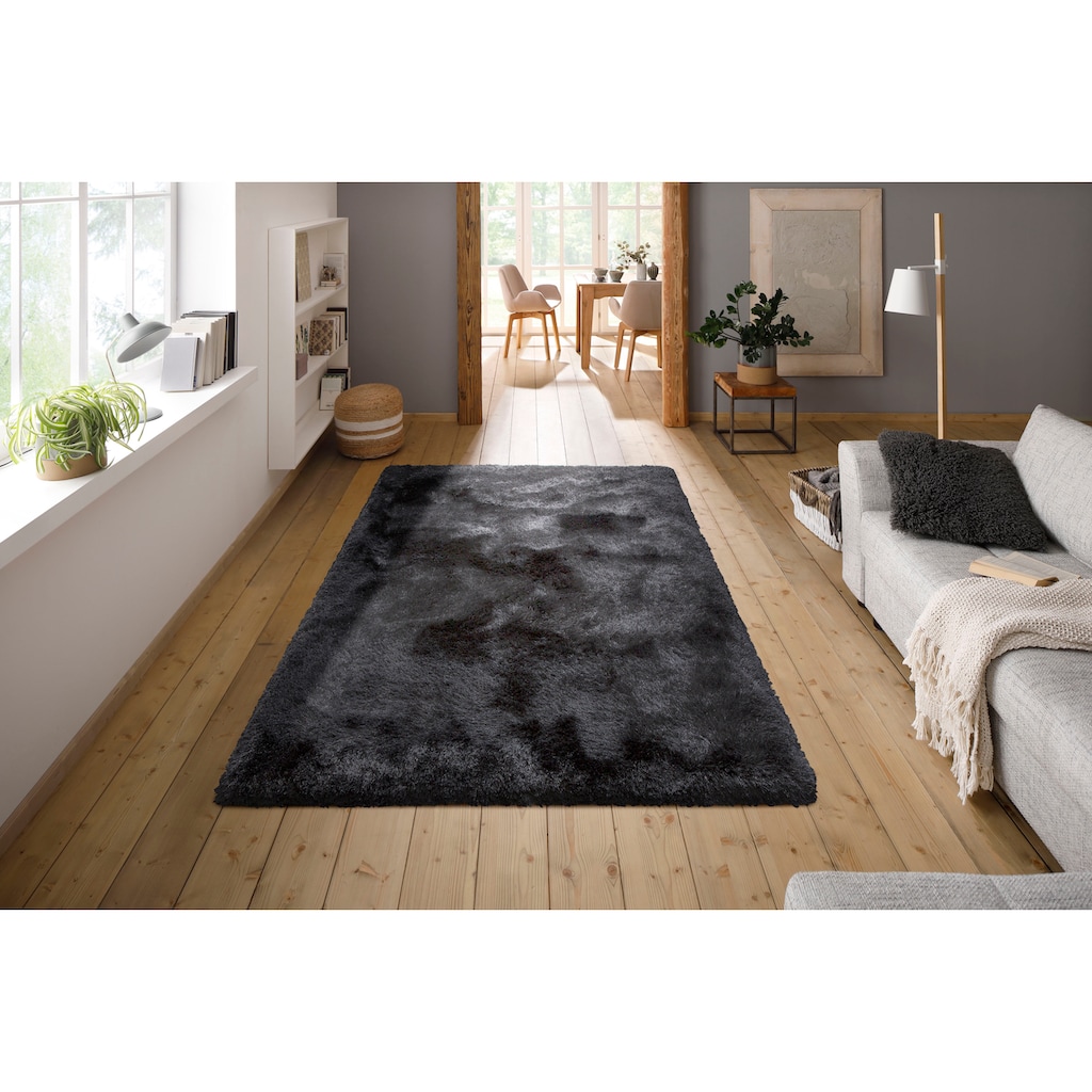 Guido Maria Kretschmer Home&Living Hochflor-Teppich »Micro exclusiv Teppich, sehr hoher Flor, weich durch Mikrofaser«, rechteckig