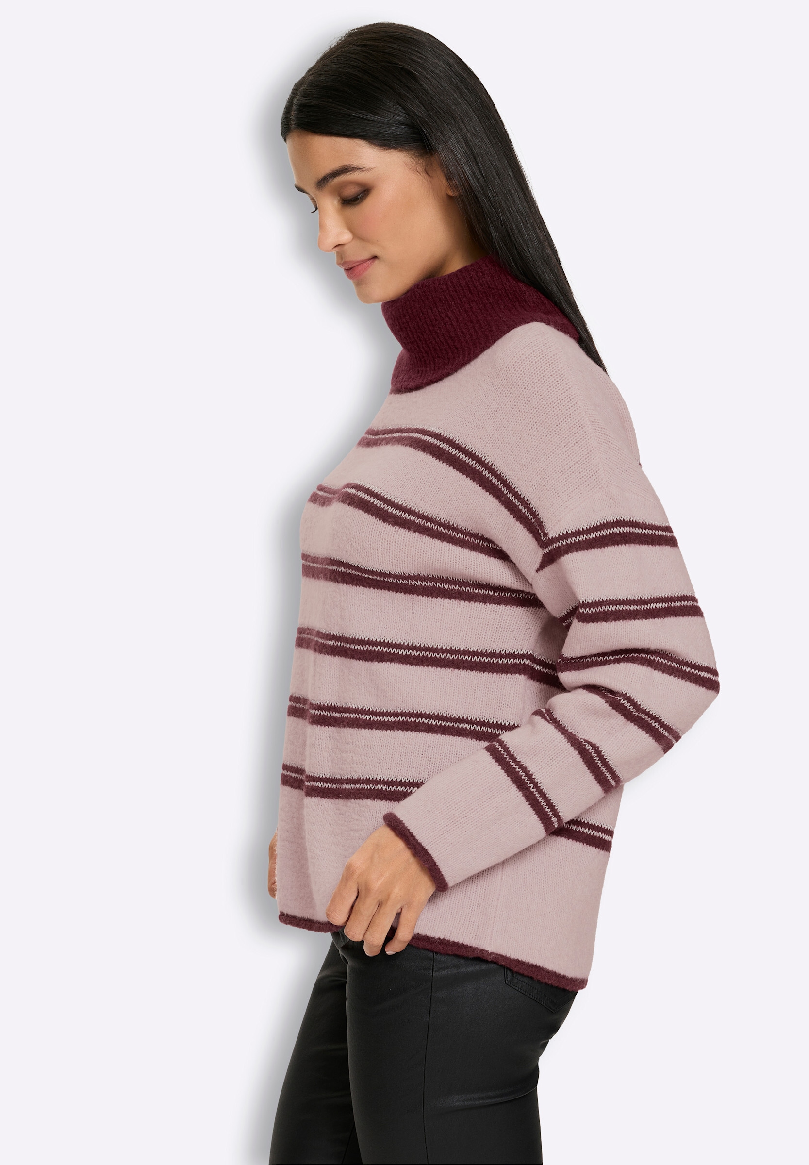 heine Strickpullover »Rollkragen-Pullover Rollkragenpullover mit Effektgarn«