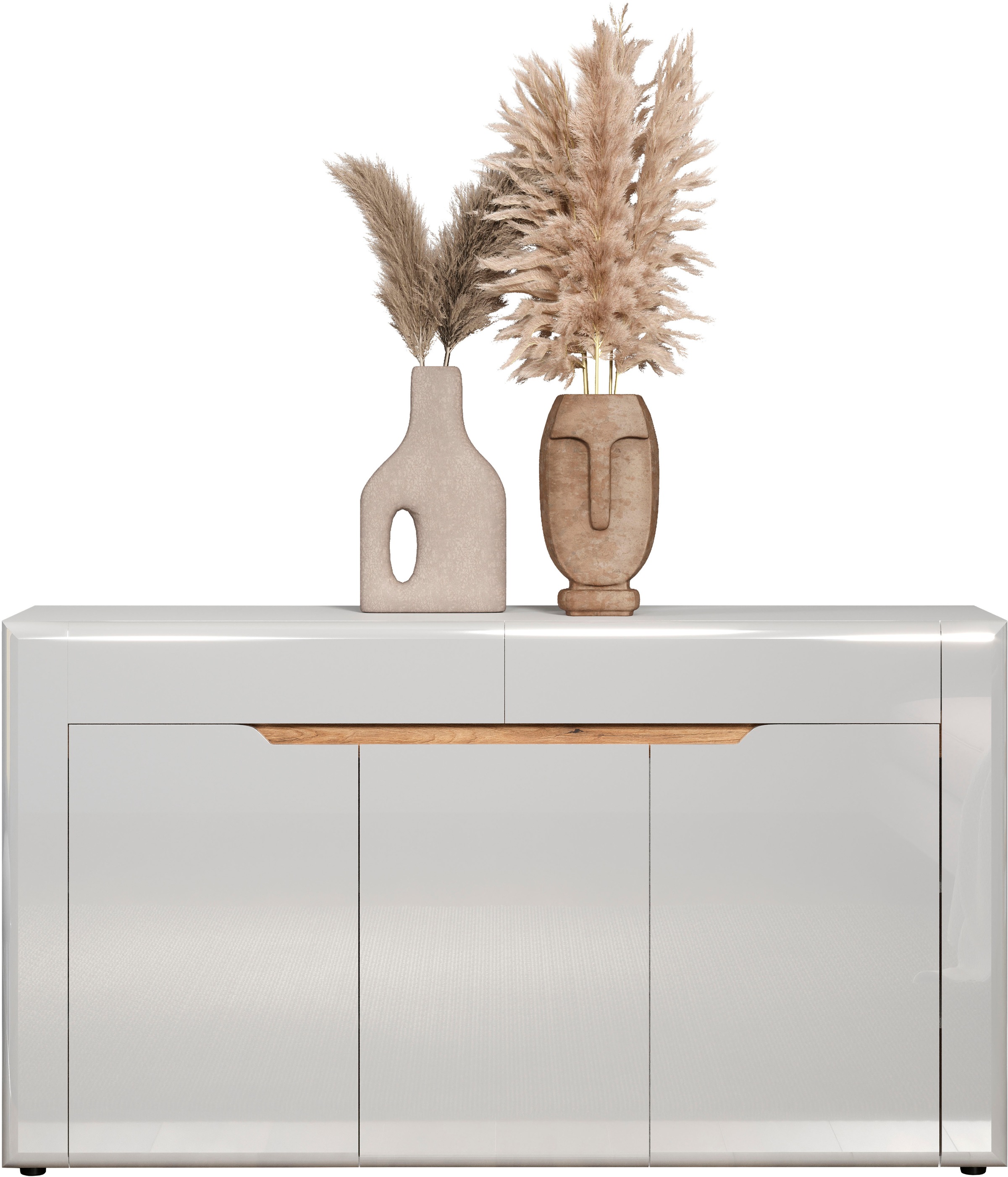 INOSIGN Sideboard »Graz«, (Packung, 1 St.), Maße aufgebaut (B/T/H in cm): 150/39/84 - Hochglanz Front