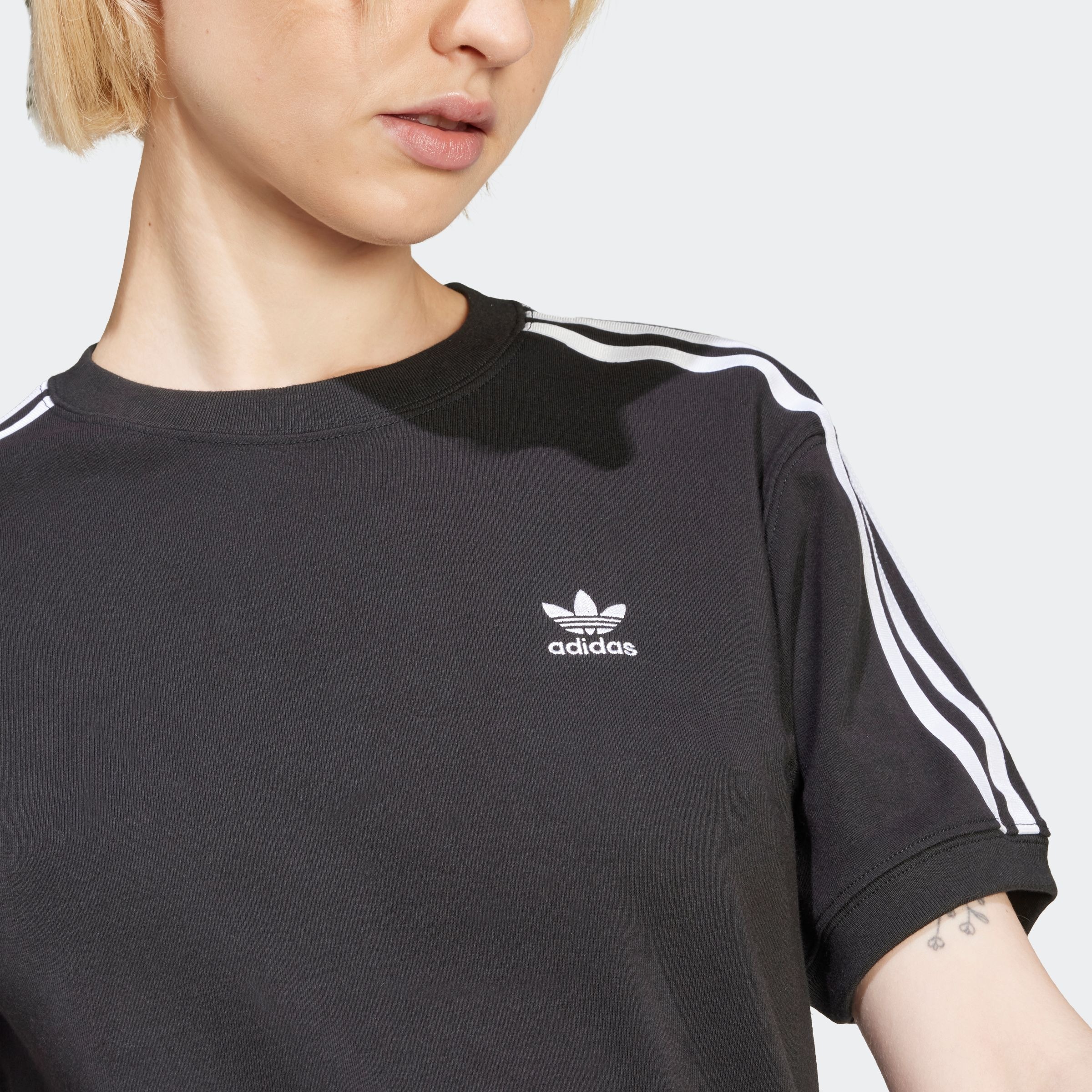 adidas Originals T-Shirt »3 STRIPE TEE«, drei Streifen Shirt mit Trefoil Logo