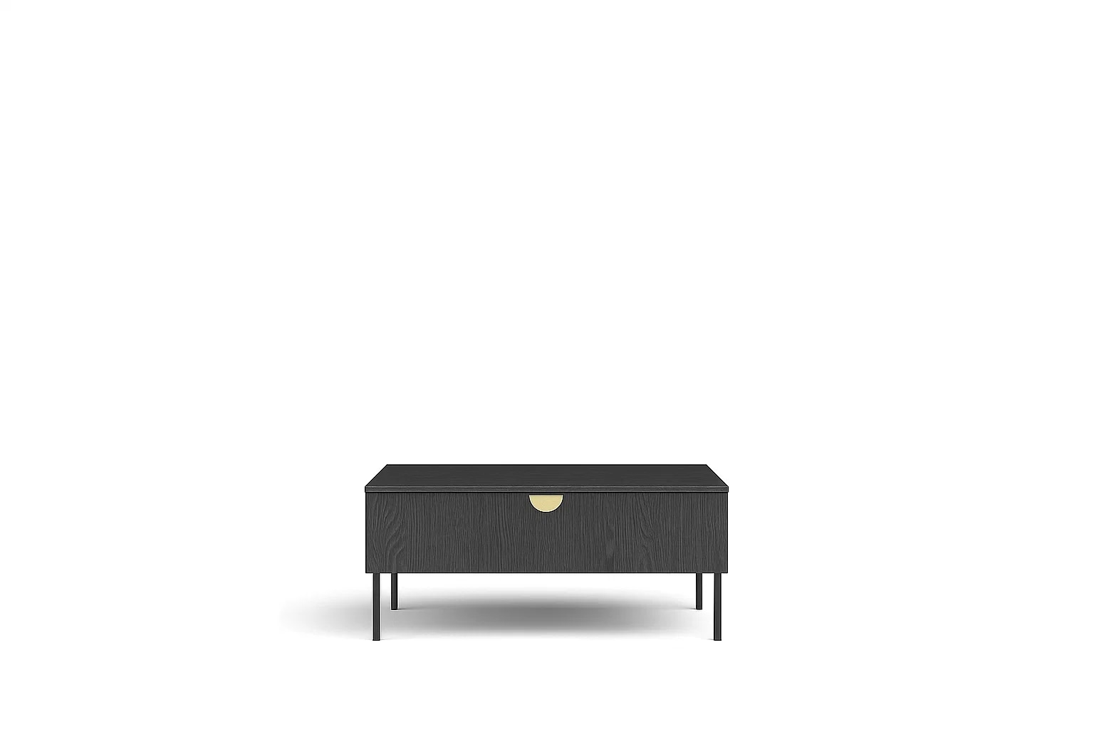 Home affaire Couchtisch »BELLOT Kaffeetisch mit viel Stauraum, 100x66cm, modernes Design« Beistelltisch mit zusätzlichen Aufbewahrungsschränken, goldene Akzente