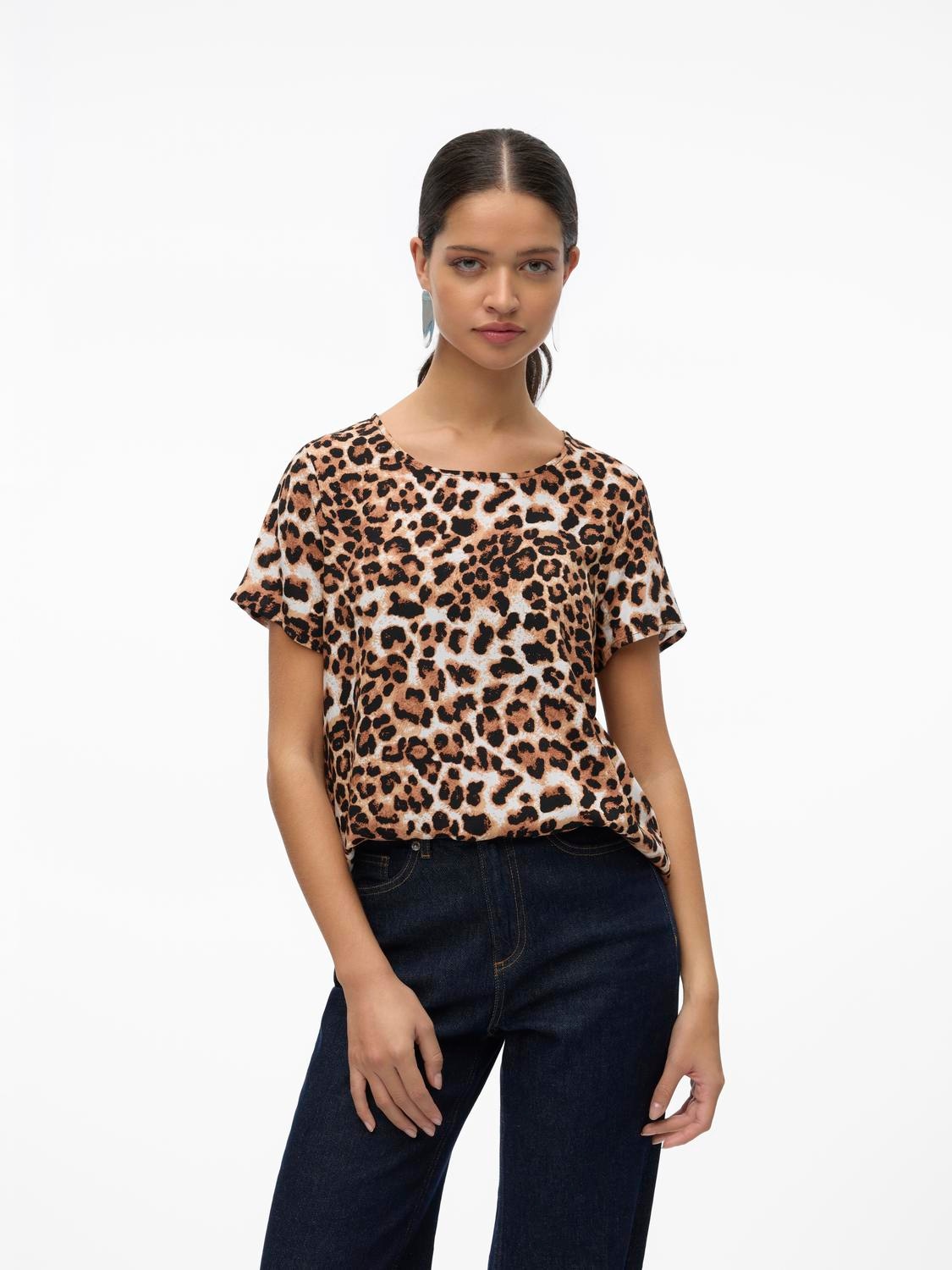 Vero Moda Blusenshirt »VMEASY JOY S/S TOP WVN GA«