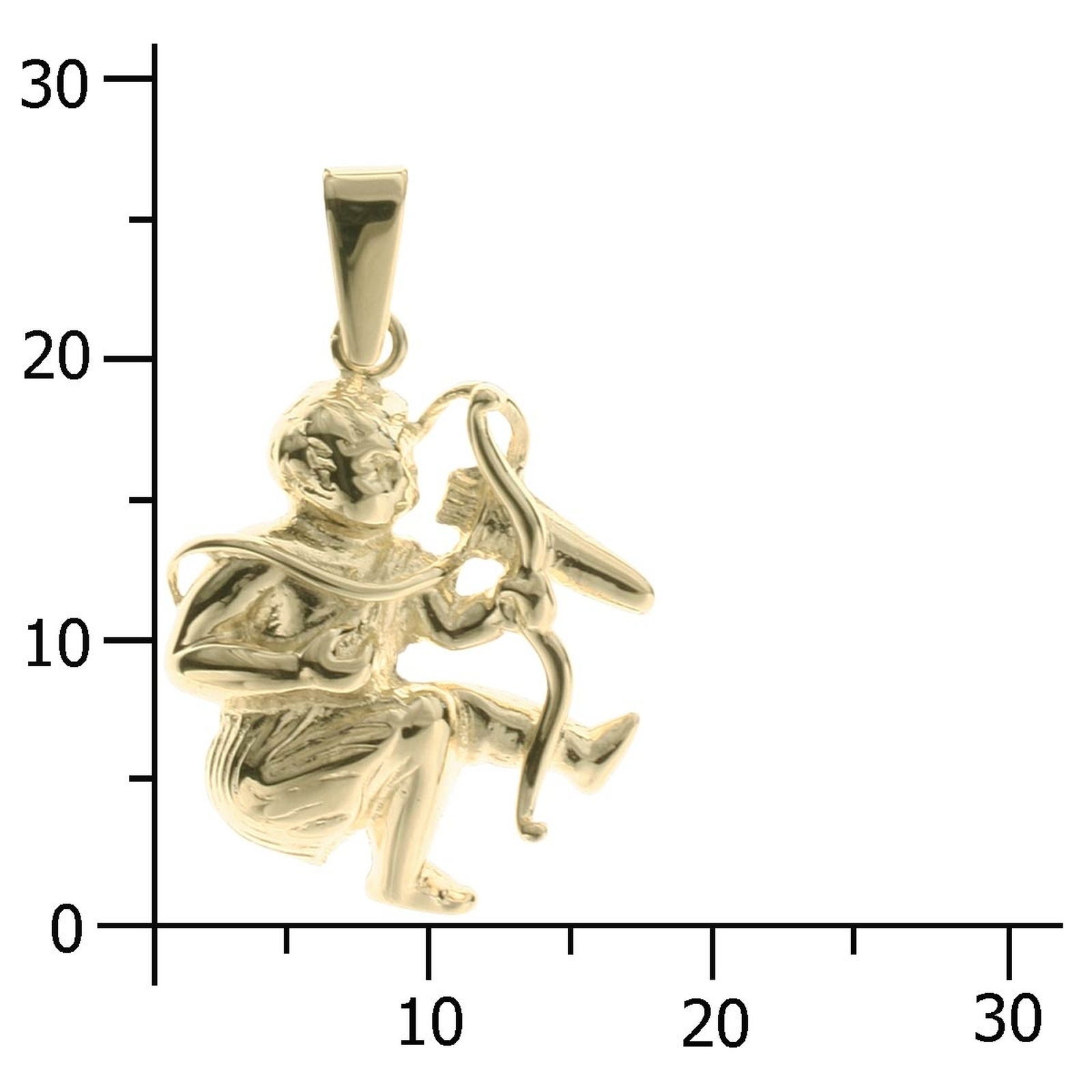 OSTSEE-SCHMUCK Kettenanhänger »- Tierkreiszeichen Schütze - Gold 333/000 - ,«