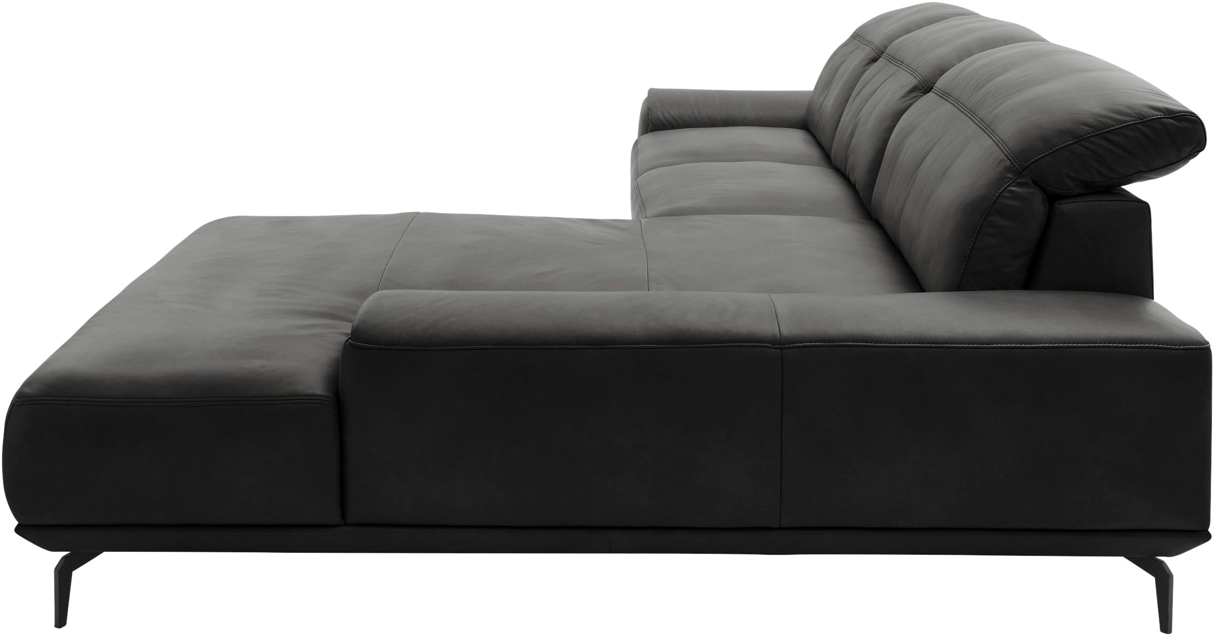 Musterring Wohnlandschaft »MR 2490«, Fuß Schwarz, Sitzhöhe 46cm, wahlweise mit Funktionen, Maße 342x207 cm