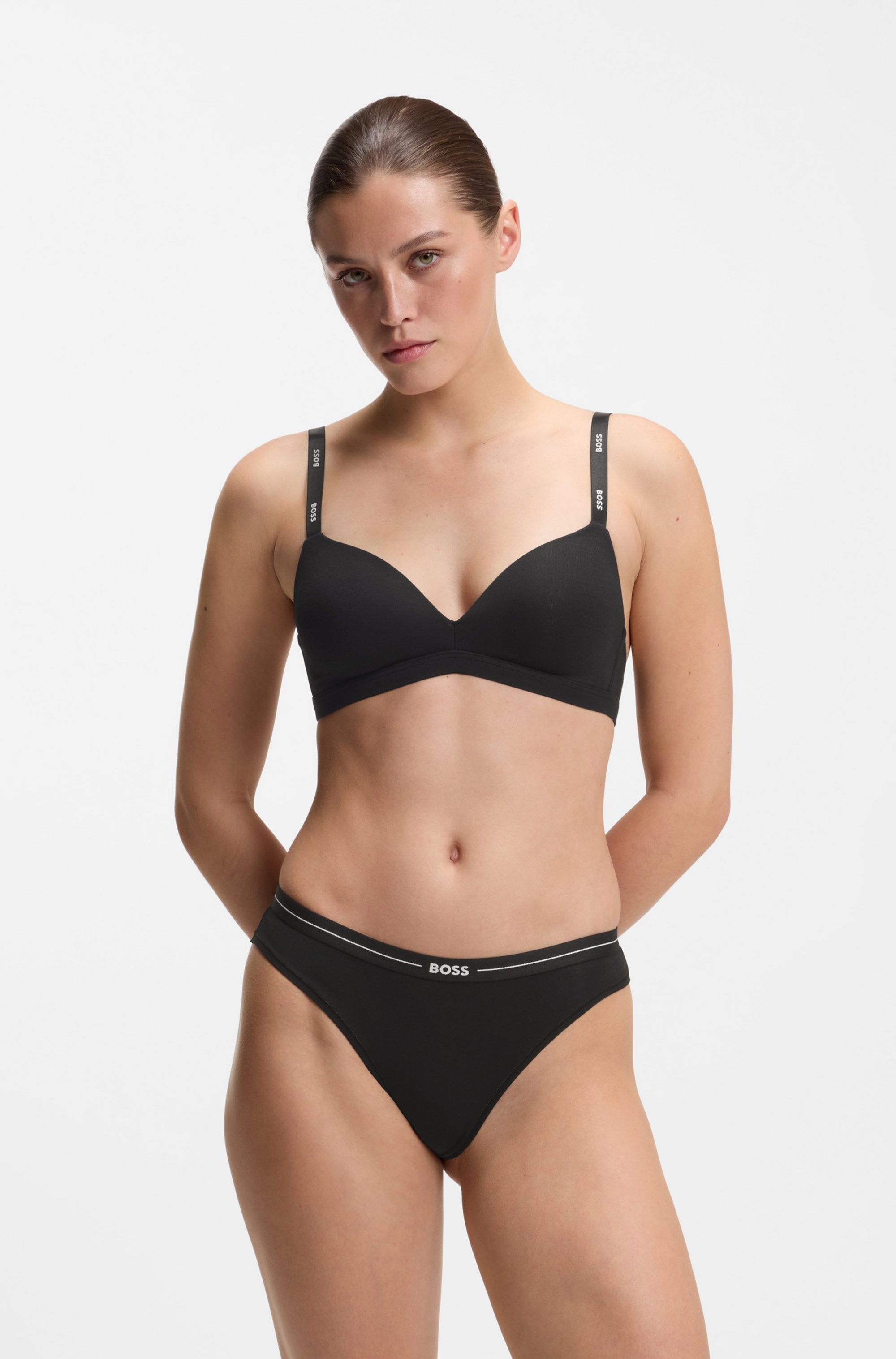BOSS Triangel-BH »TRIANGLE PADDED CI« mit BOSS Schriftzug auf den Trägern