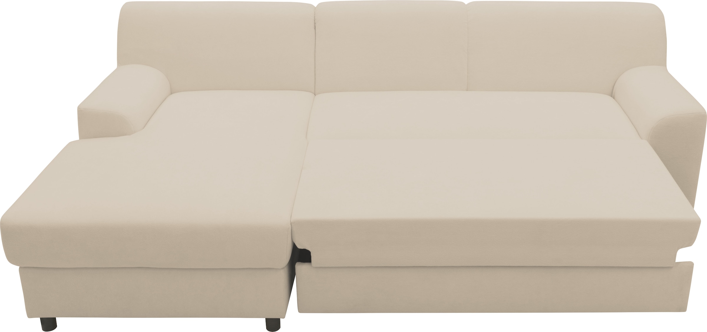 INOSIGN Ecksofa »Turah 2, L-Form, in Cord u. wasserabweisender Microfaser, Federkern«, B/T/H: 241/146/79 cm, incl. Zierkissen, wahlweise mit Bettfunktion