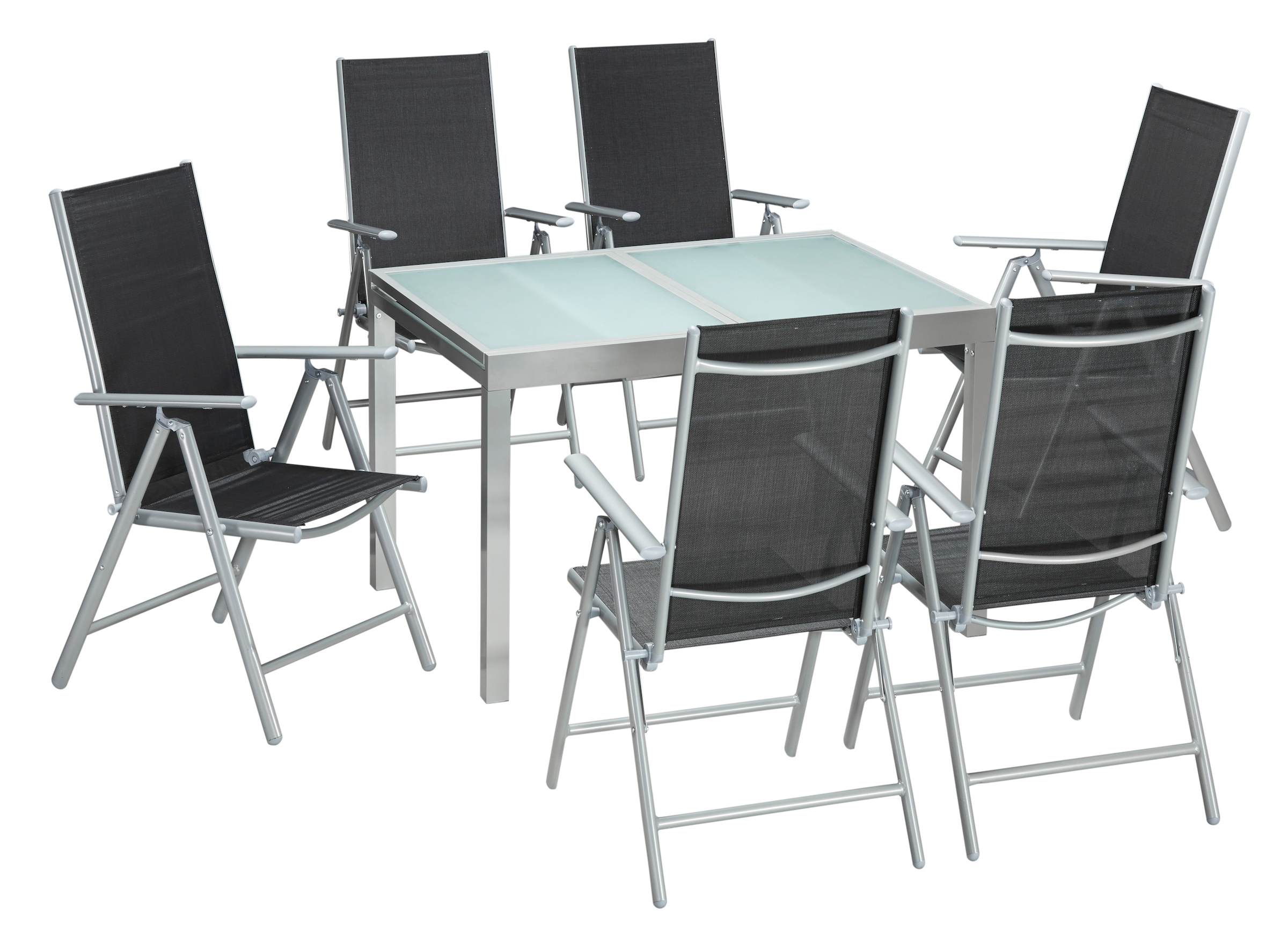 MERXX Garten-Essgruppe Garantie 6 »Lima«, kaufen Sesseln inkl. tlg.), online ausziehbarem (Set, (120 und - 7 mit 3 | Tisch 180 XXL Jahren cm)