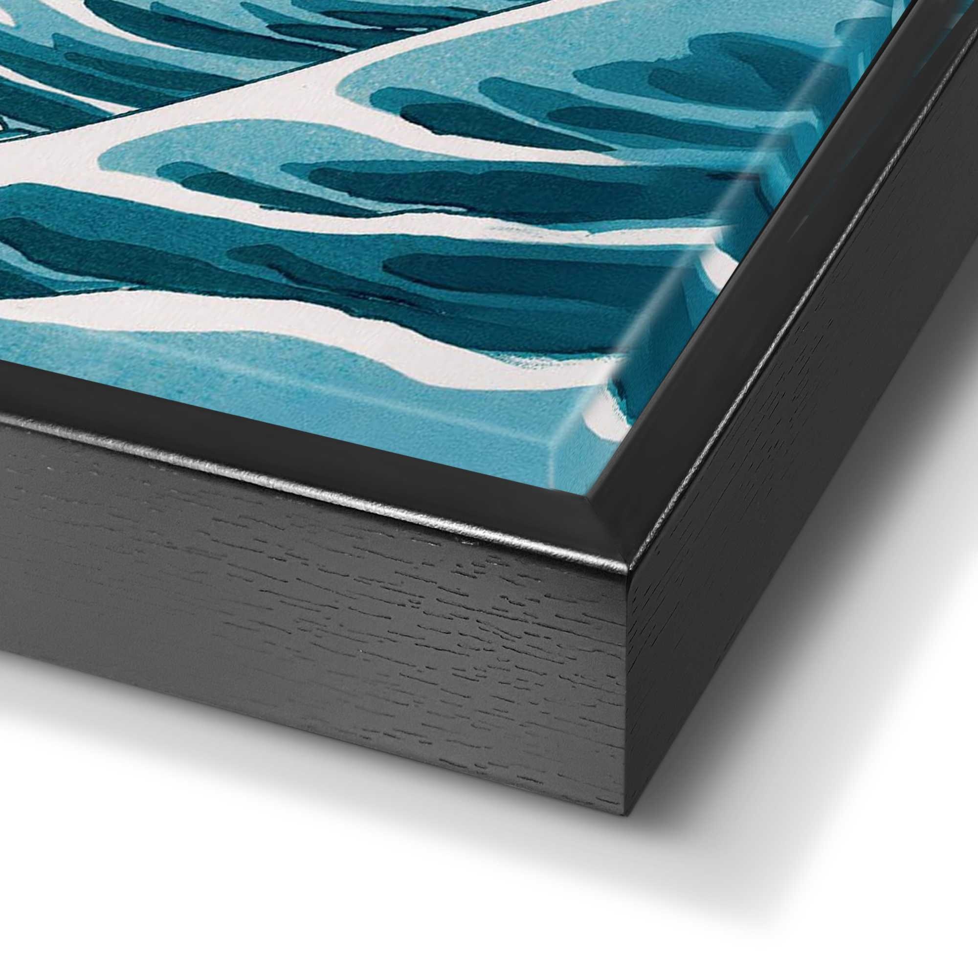 Reinders! Wandbild »Hokusai Große Welle« Home Office - Blau - MDF - Berühmte Künstler - 118x70 cm