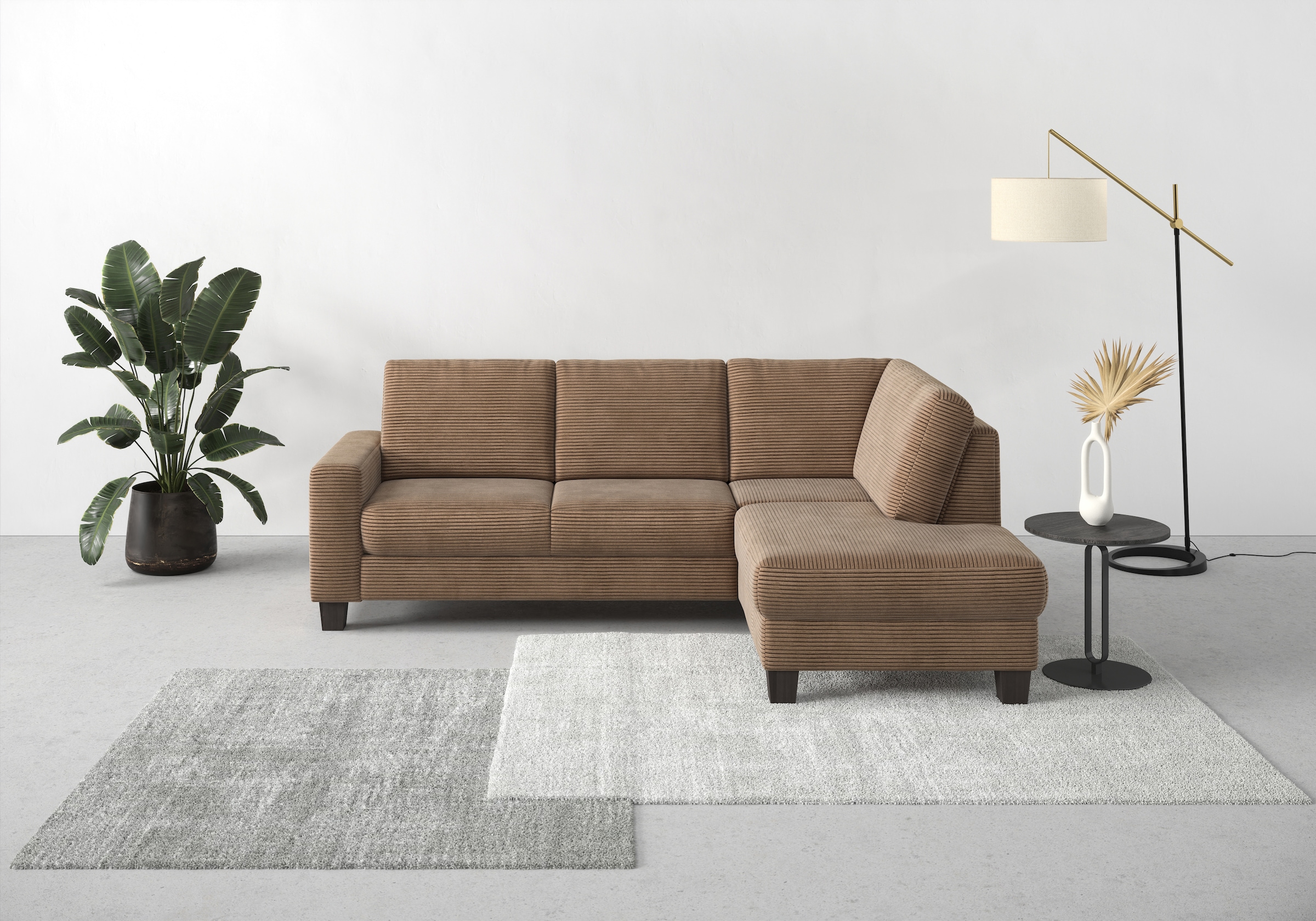 Ecksofa »Summer L-Form«, mit Ottomane, mit oder ohne Bettfunktion und Bettkasten,...