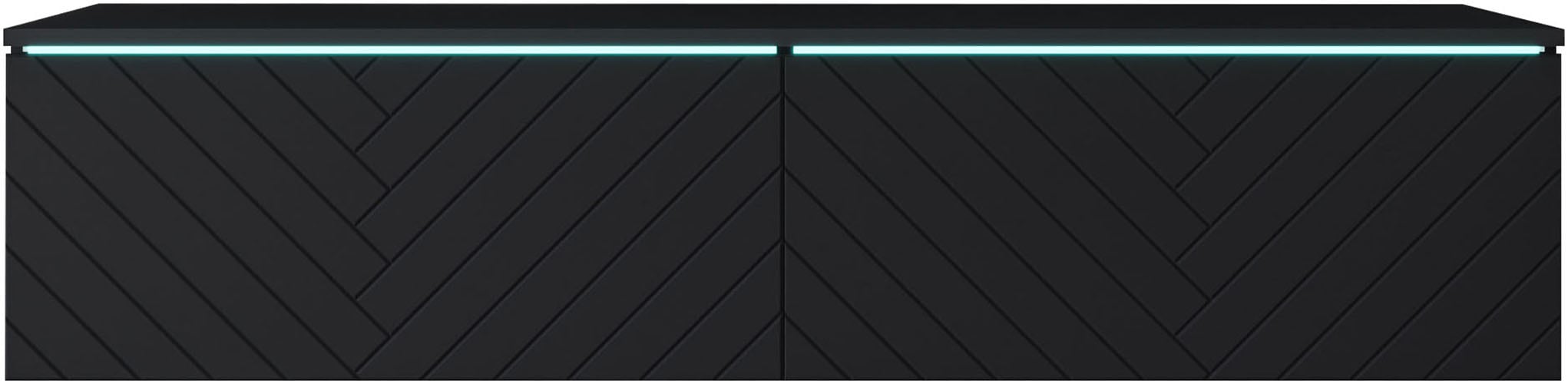 INOSIGN Lowboard »wahlweise mit oder ohne Beleuchtung« 1 Stk. tlg. 140 cm TV-Board ohne Griffe, mit viel Stauraum, stehend und hängend