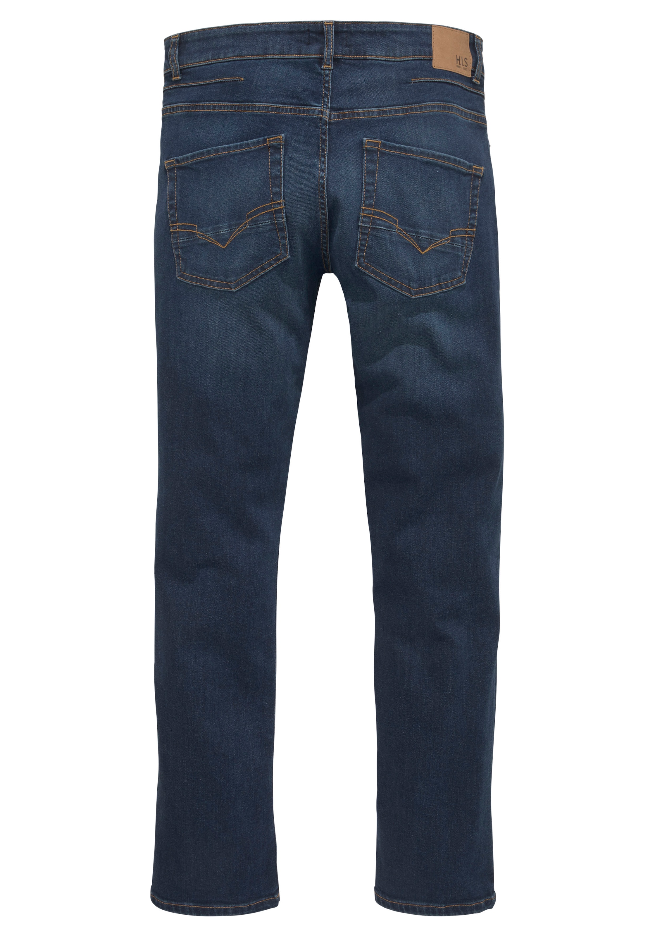 H.I.S Straight-Jeans »DALE«, gerades Bein, mit Used-Effekten, niedrige Leibhöhe