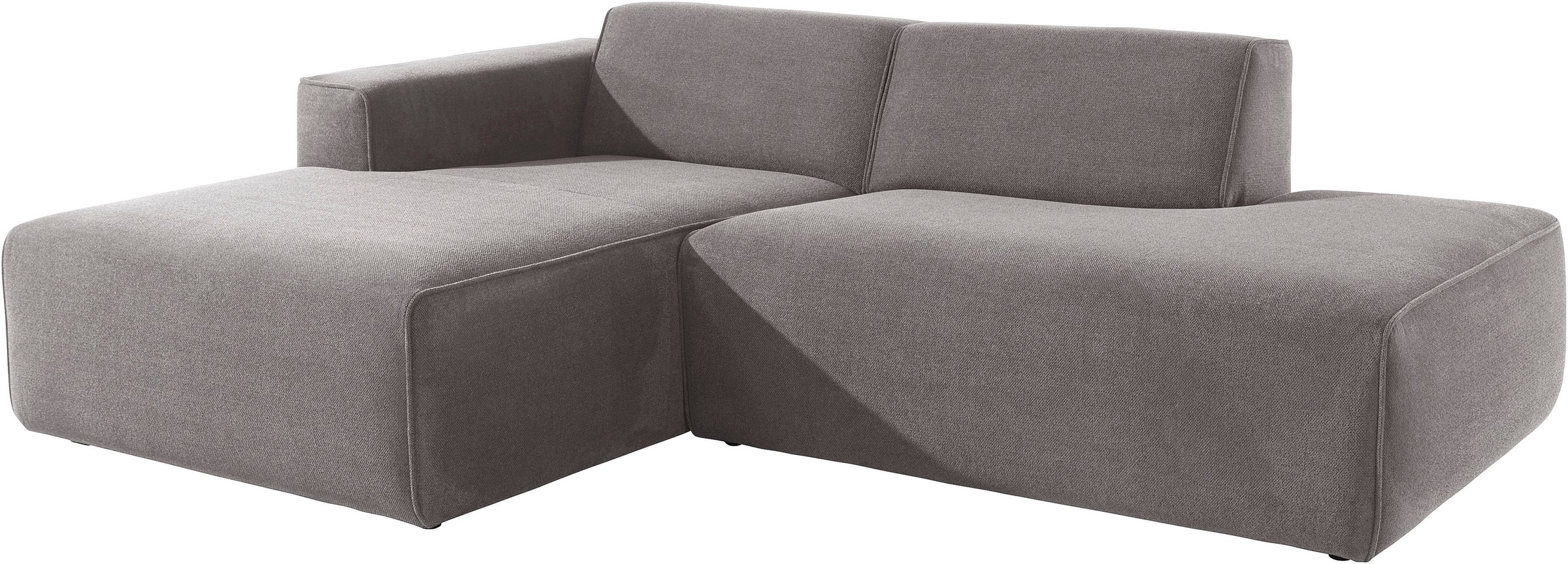 andas Ecksofa »Noord«, mit Kedernaht, Breite 227 cm, Cord, Struktur