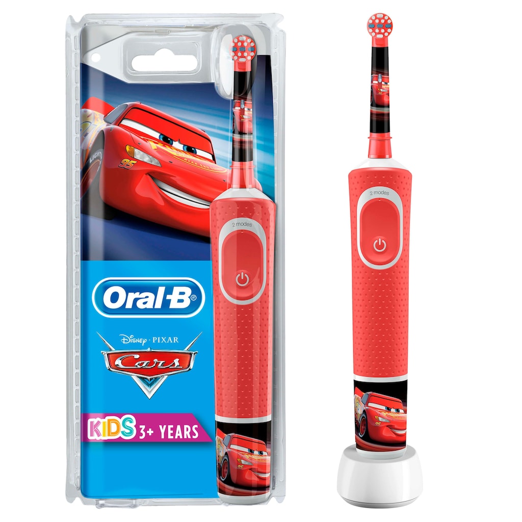 Oral-B Elektrische Kinderzahnbürste »Cars«, 1 St. Aufsteckbürsten