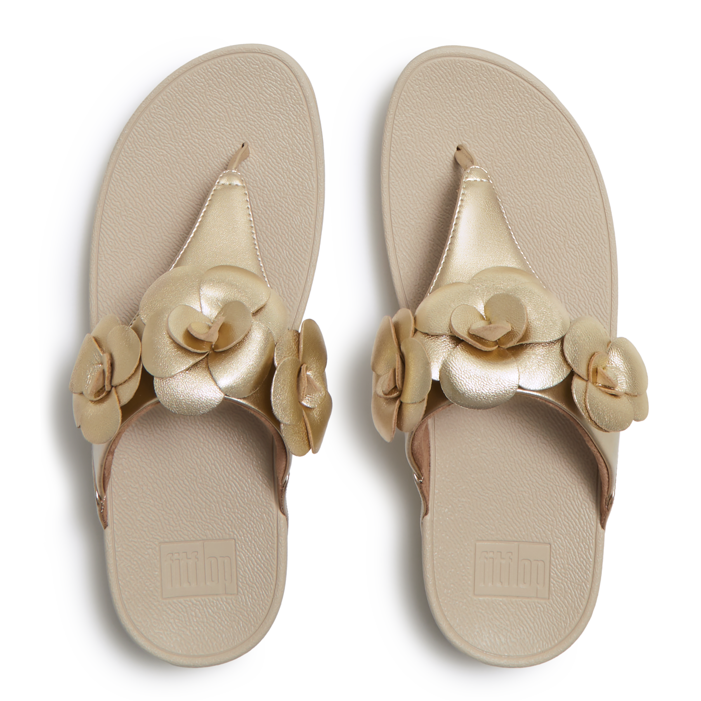 Fitflop Dianette »LULU FLOWER TOE-POST SANDALS«  Keilabsatz, Zehentrenner, Sommerschuh mit modischer Blütenverzierung