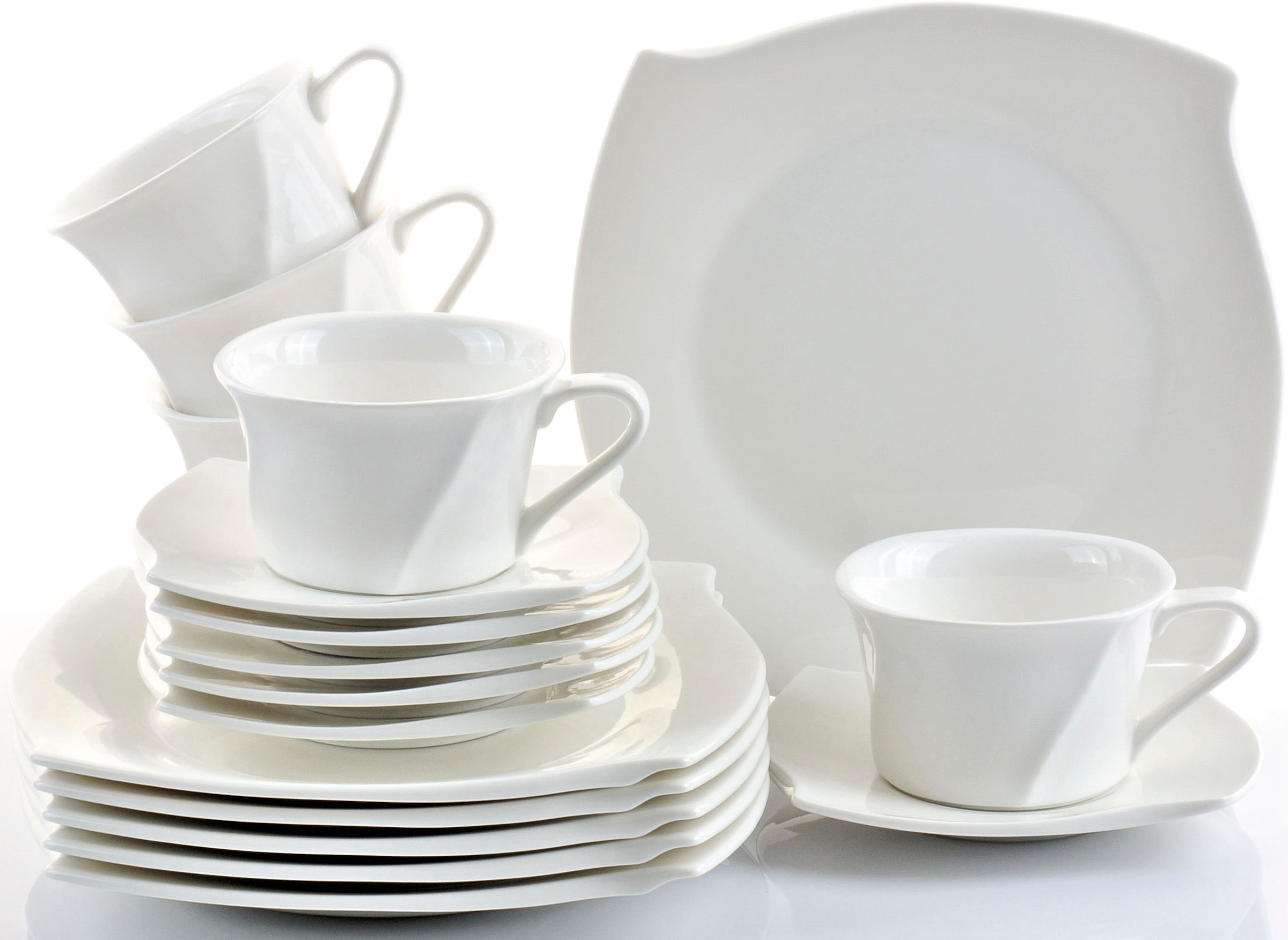 Retsch Arzberg Kaffeeservice »Geschirr-Set, Service Emotion« Spülmaschinenfest, 18 Teile, für 6 Personen