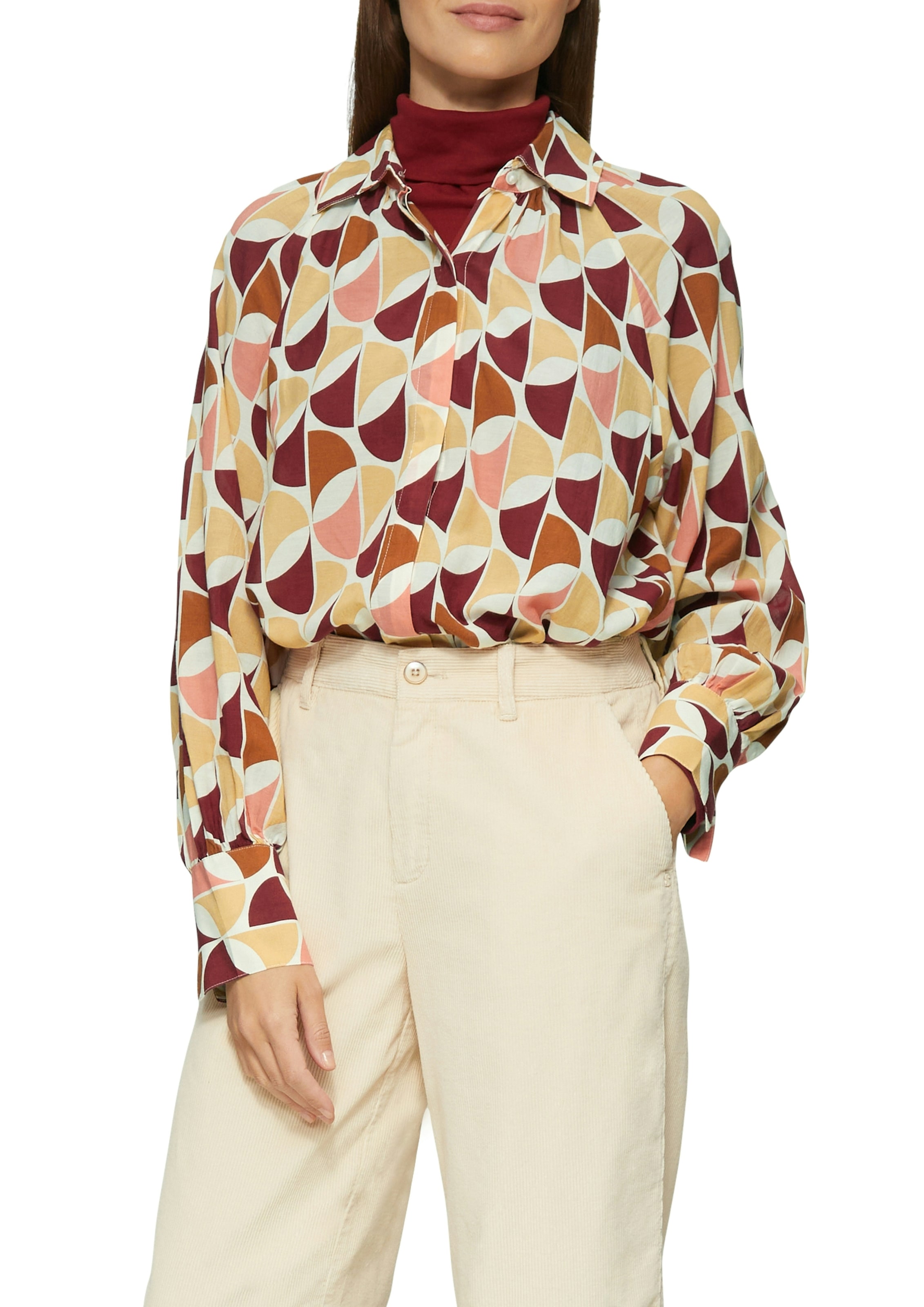 s.Oliver Langarmbluse mit All-Over Muster