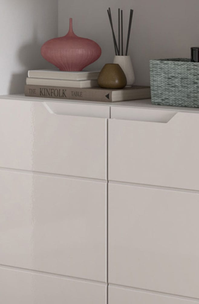 INOSIGN Aktenschrank »CAPRI, 2 Türen inkl. eingefasster Griffmulde, 5 Einlegeböden«, Mehrzweckschrank, Aktenregal, Regal, Stauraumregal, Universalschrank