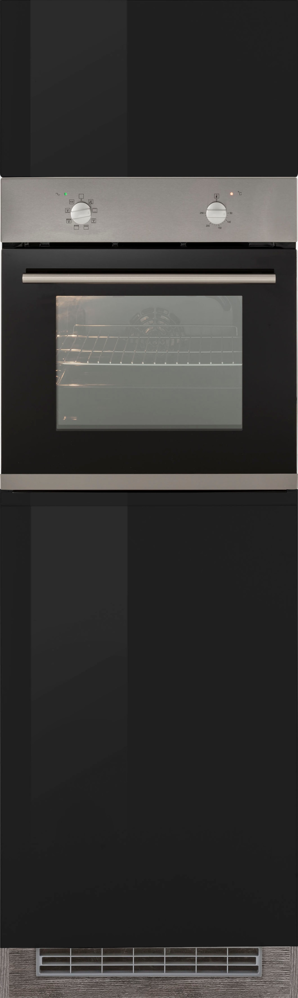 HELD MÖBEL Backofenumbauschrank »Virginia«, 200 cm hoch, 60 cm breit, Nische für Ofen B/H/T: 56/59/55 cm, 2 Türen