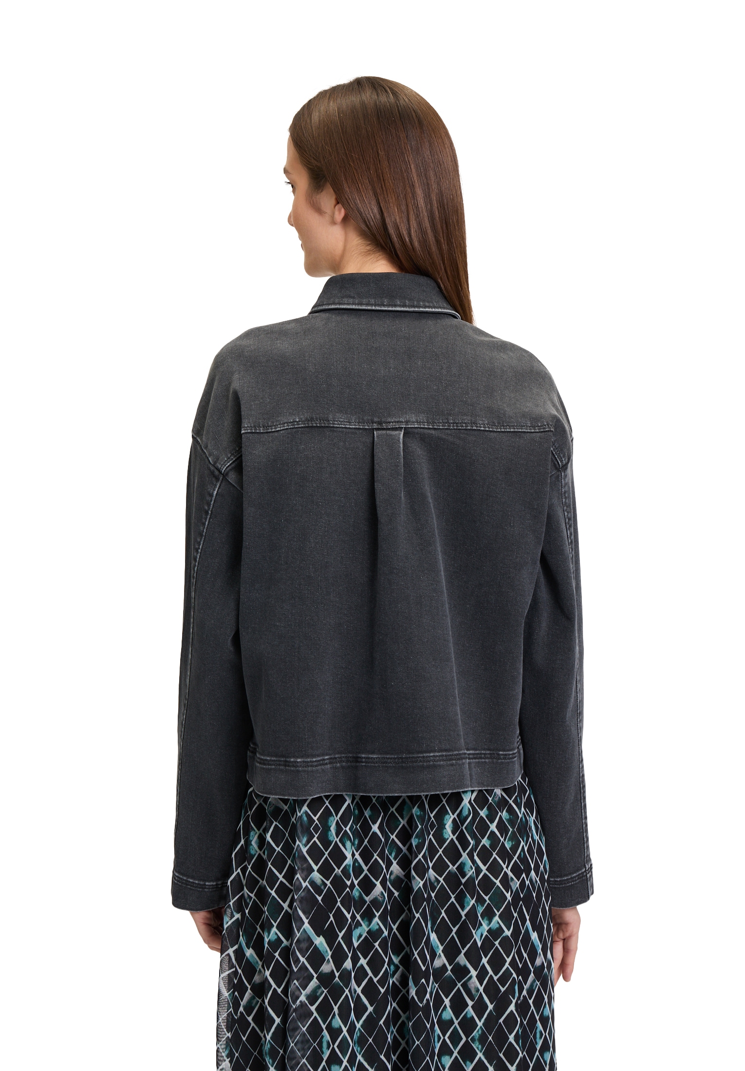 Betty&Co Jeansblazer »Jeansjacke mit aufgesetzten Taschen«
