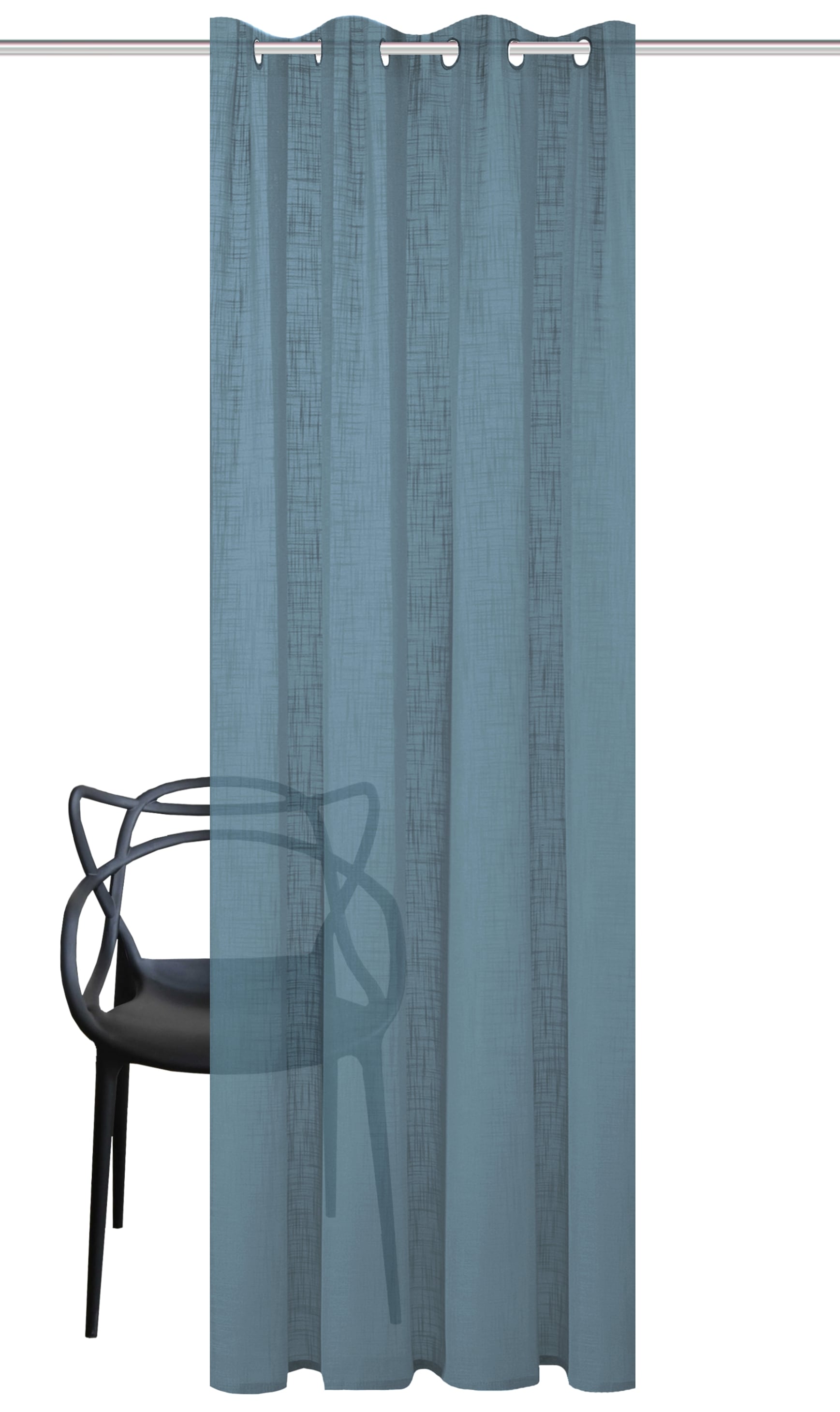 Home Basics Gardine »SOFTY« Ösen 1 Stk. tlg. Ösenschal Leinenstruktur SOFT