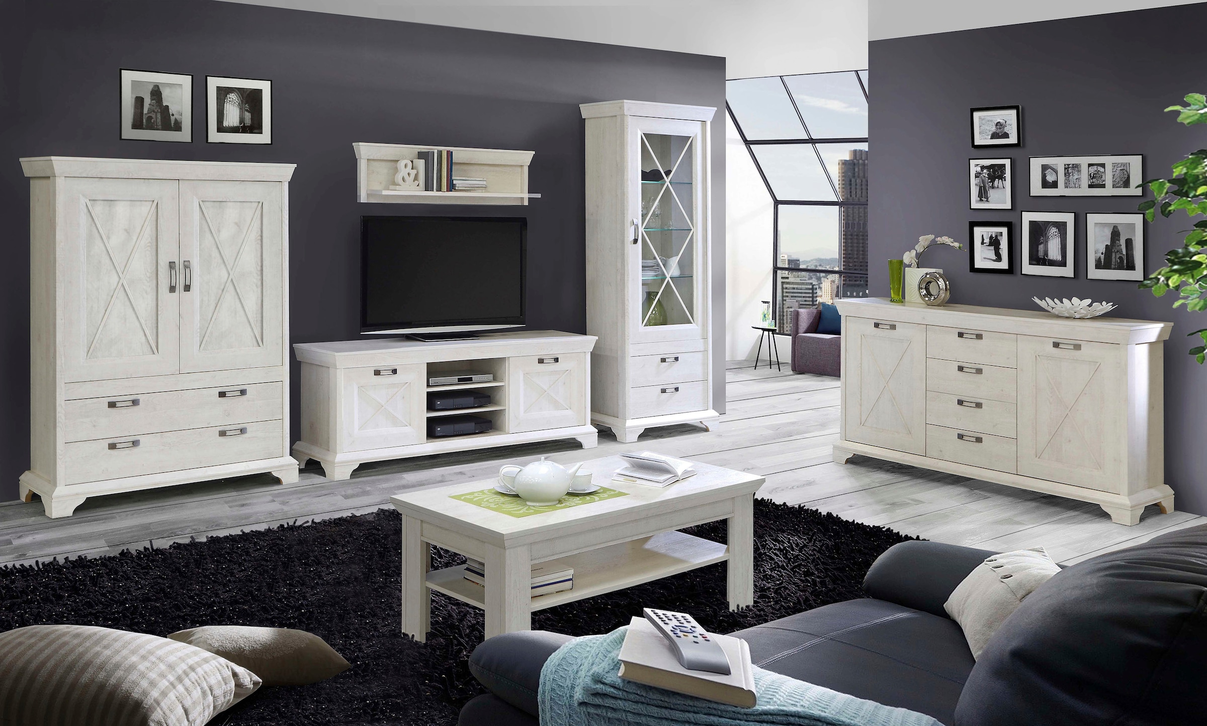 FORTE Highboard »Kashmir«, Breite 123 cm
