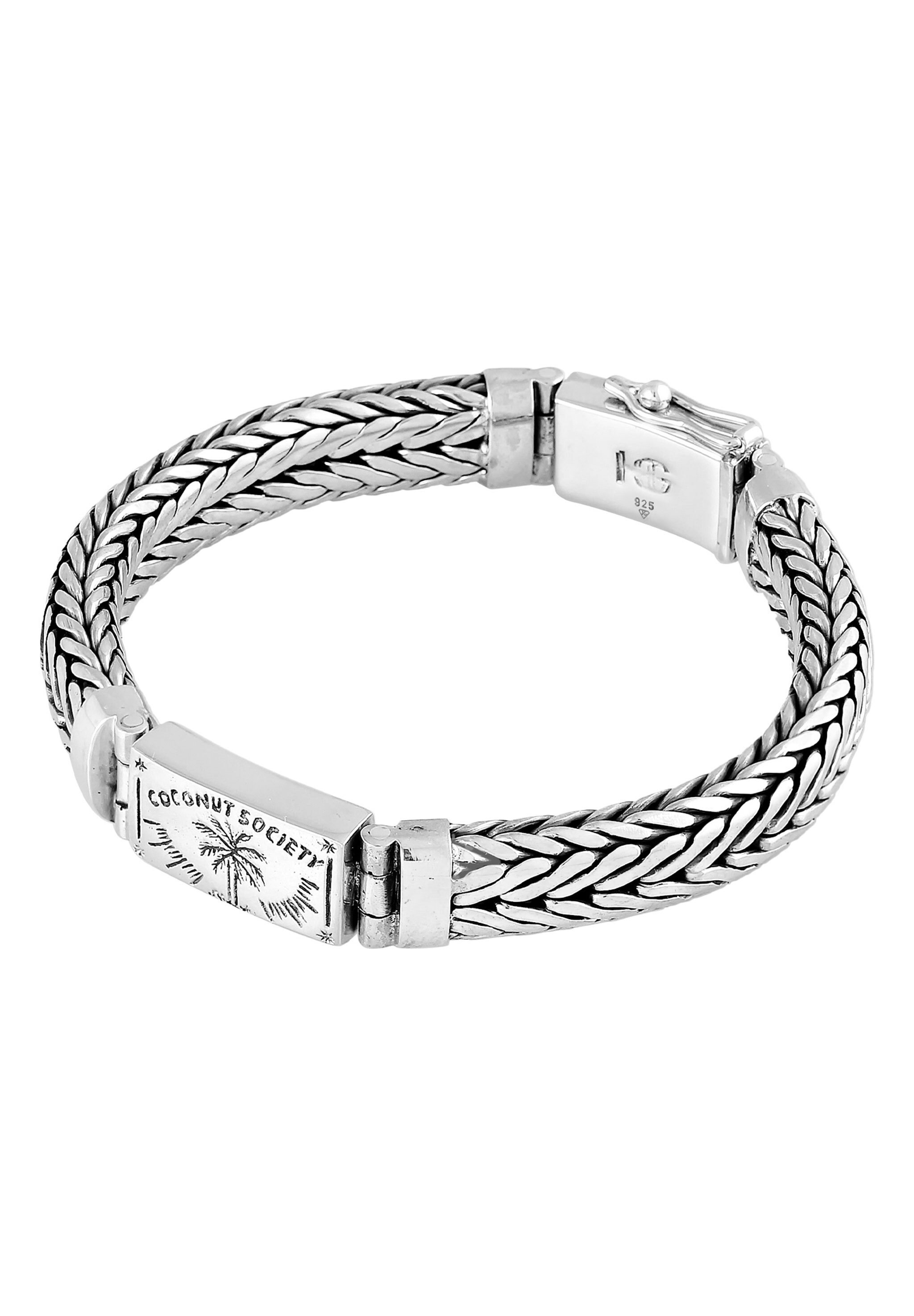 HAZE & GLORY Armkette »Armband Zopfglieder - Coconut Society 925 Silber«