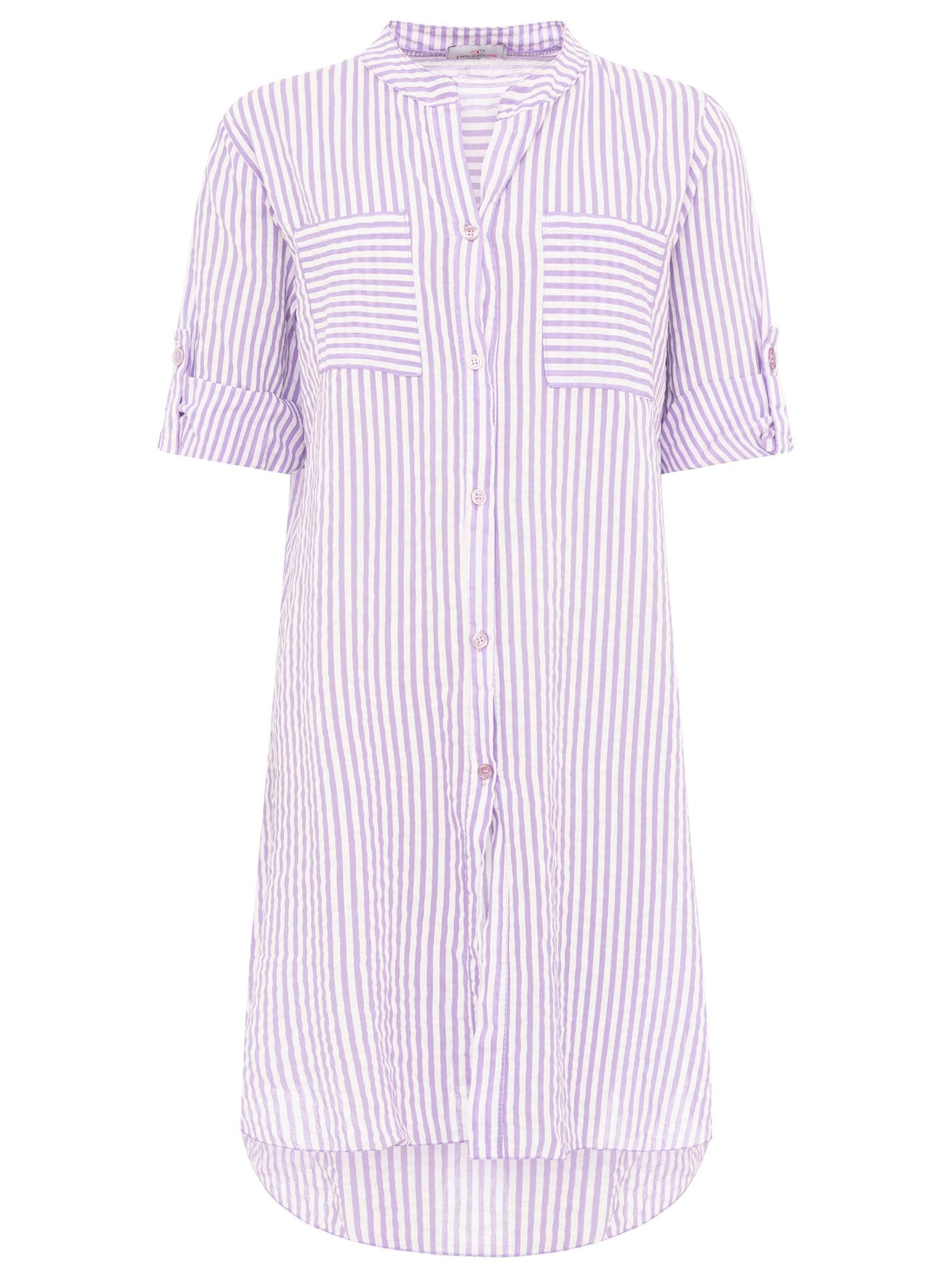 Zwillingsherz Longbluse »"Kida"« One Size, Streifen, Knopfleiste, Brusttaschen, 3/4-Arm