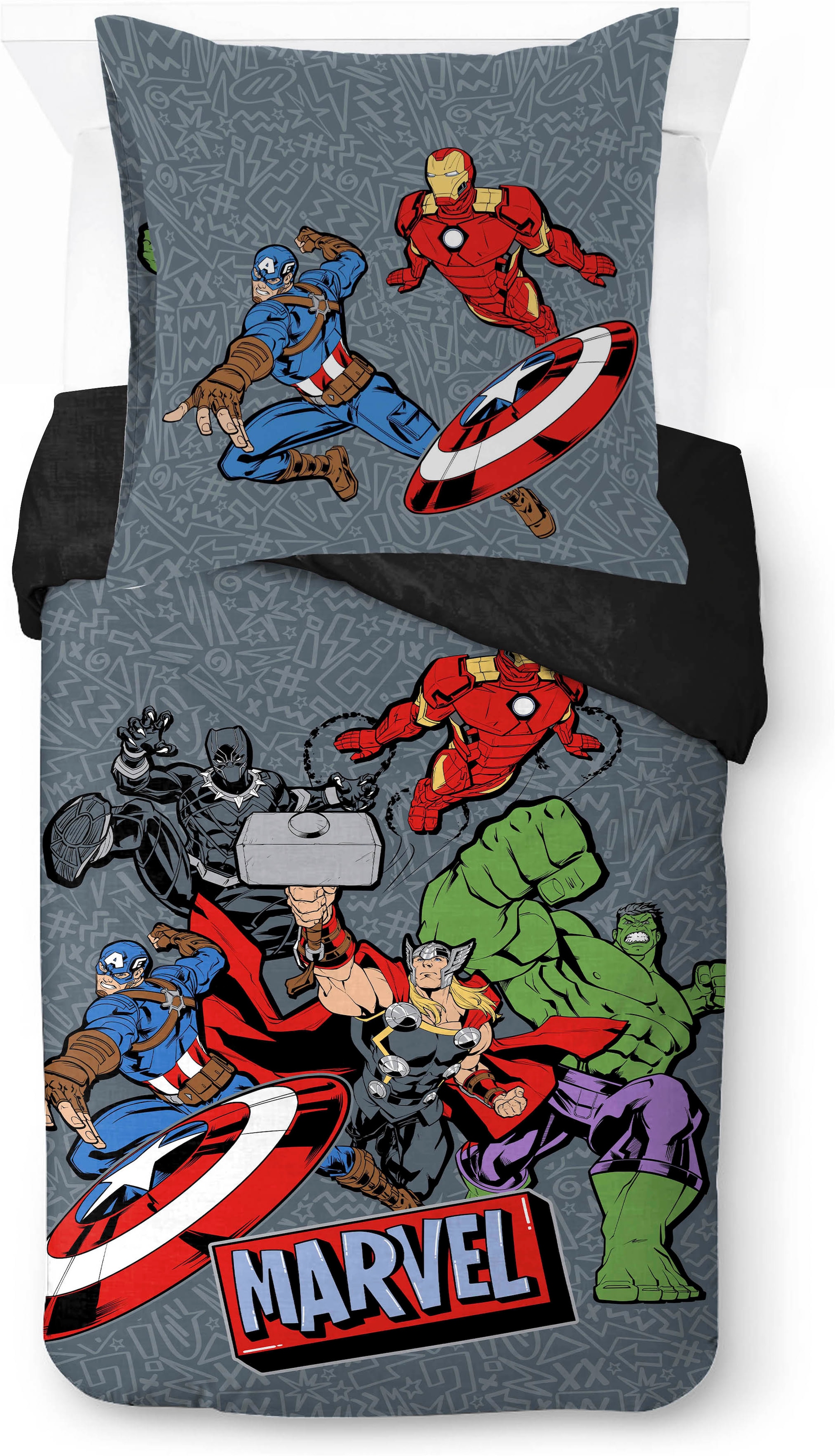 MARVEL Kinderbettwäsche »Avengers Don't Sweat« 2 100% Baumwolle
