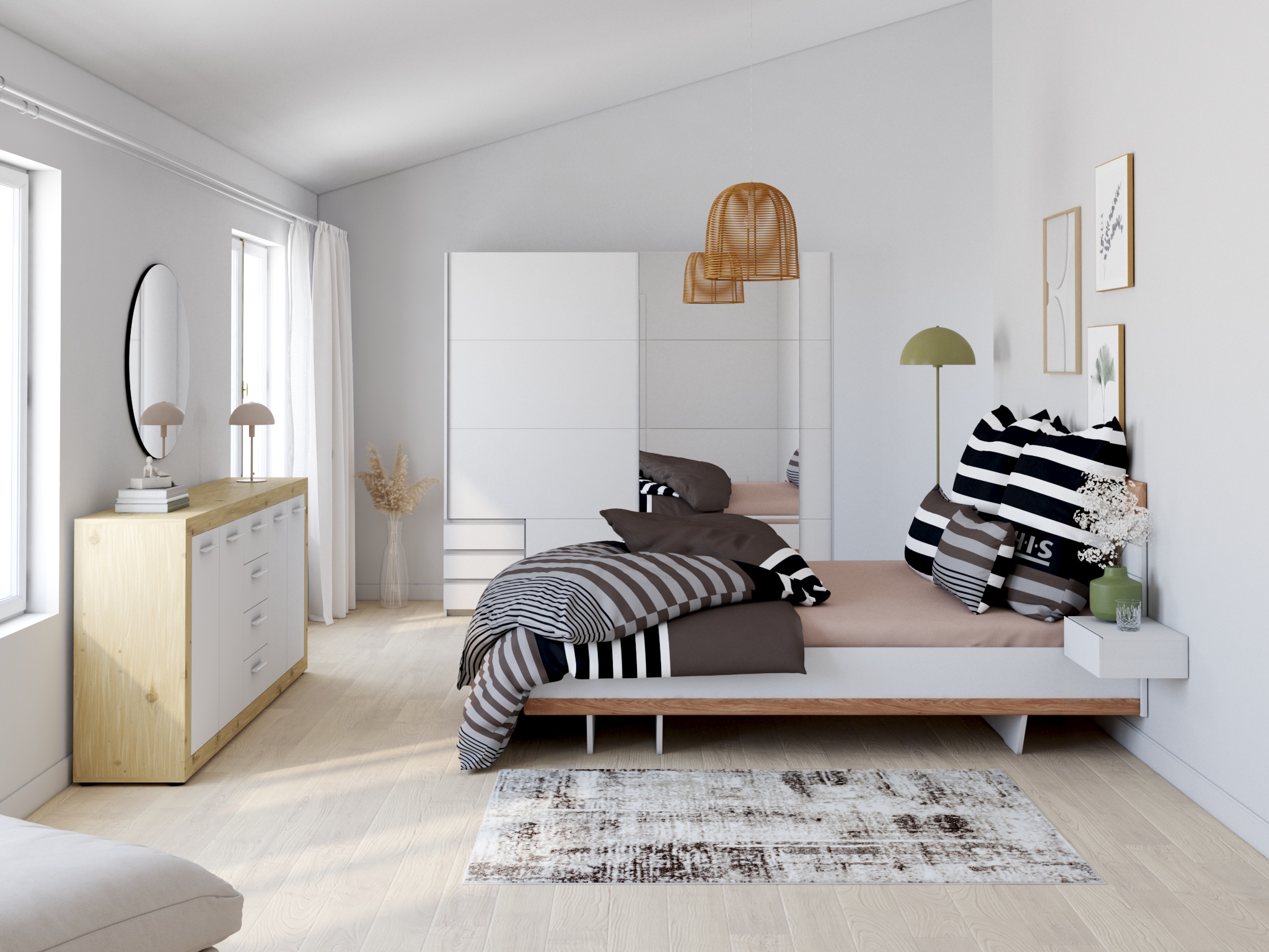 my home Teppich »Salsa« rechteckig 9 mm Höhe mit besonders weichem Flor, Kurzflor, im Vintage-Look, dichte Qualität