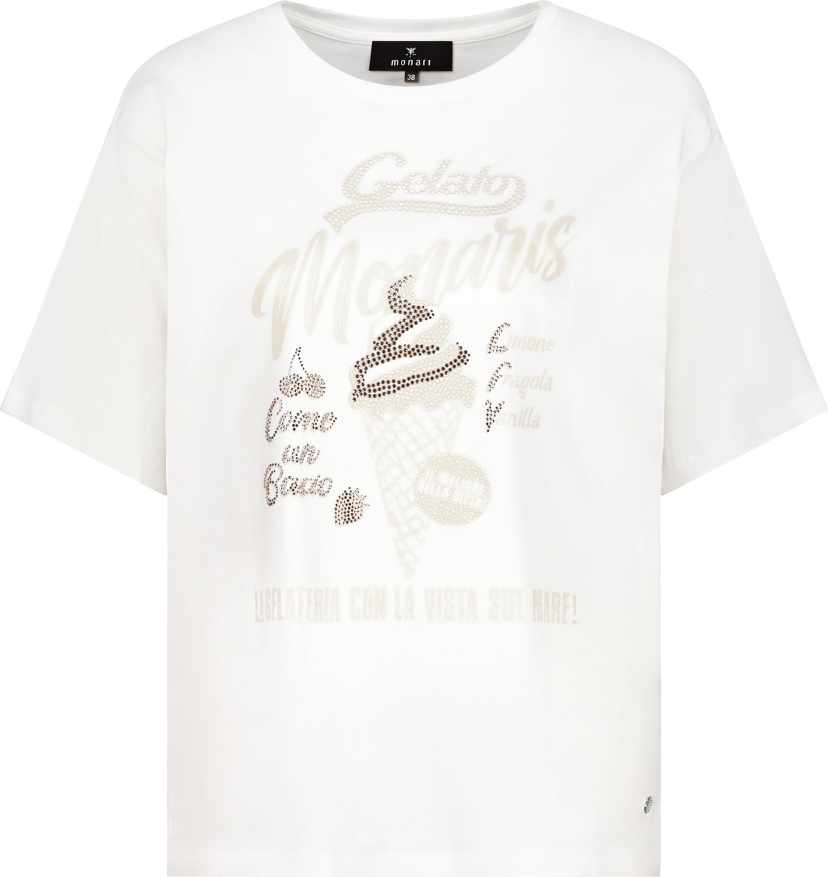 Monari T-Shirt »Shirt Ice Cream« Regular fit mit Gelato-Print