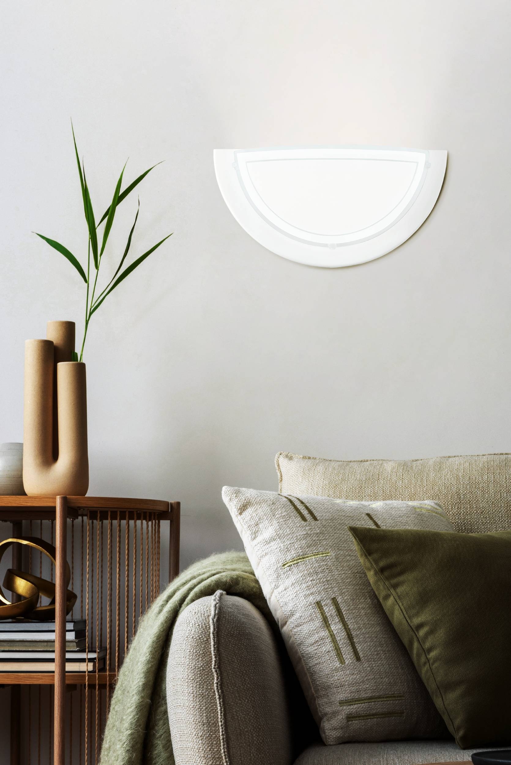 EGLO LED Wandleuchte »PLANET 1 Wandlampe 1 flammig, aus Metall und Glas, Lampe« E27 1 Stk. Wandleuchte, Wandbeleuchtung aus Metall und Glas, Lampe, E27 Fassung