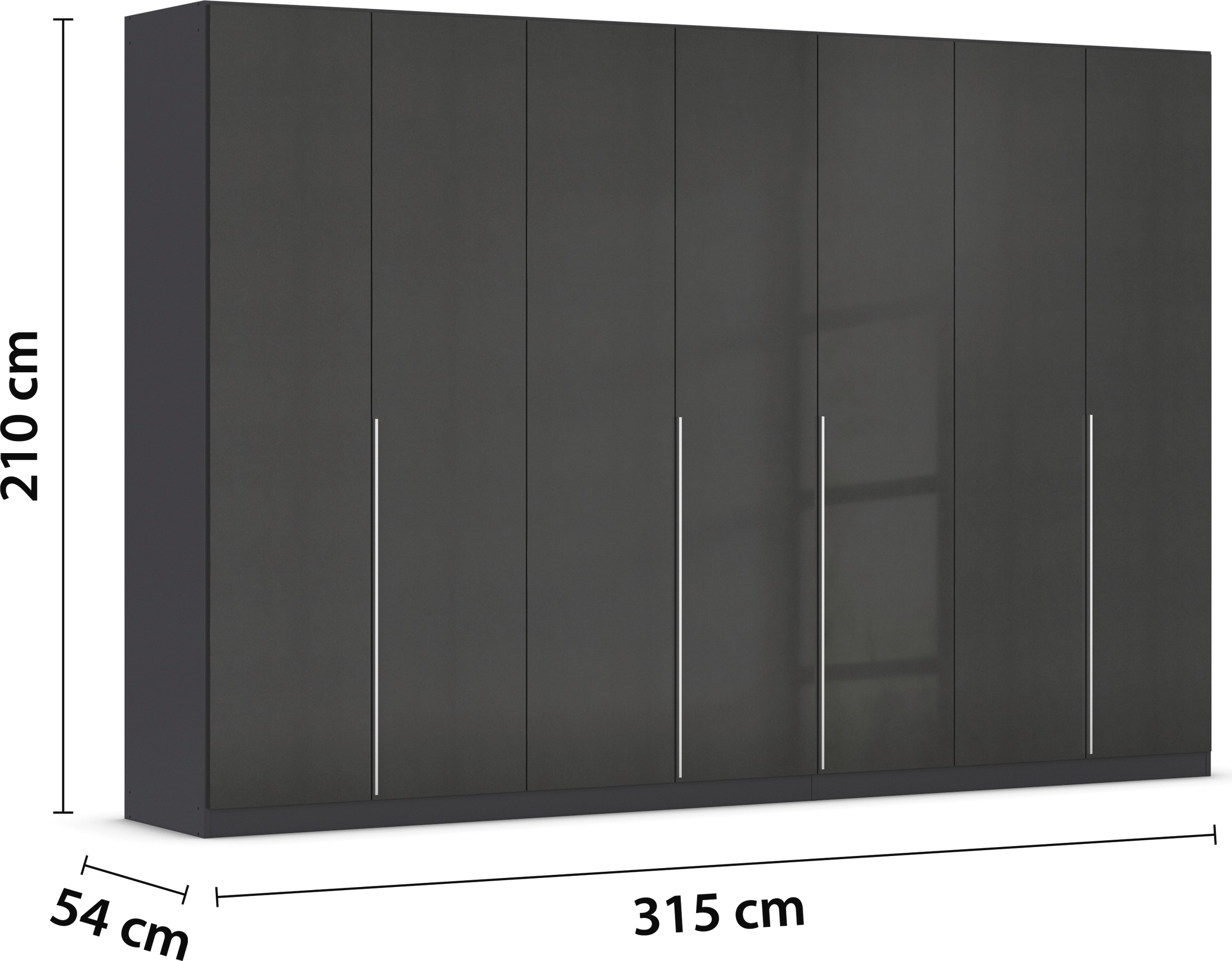 rauch Drehtürenschrank »Kleiderschrank Schrank Garderobe AGORDO mit Dekor- oder Hochglanzfront«, durchdachte Innenausstattung, in 6 Breiten und 2 Höhen MADE IN GERMANY