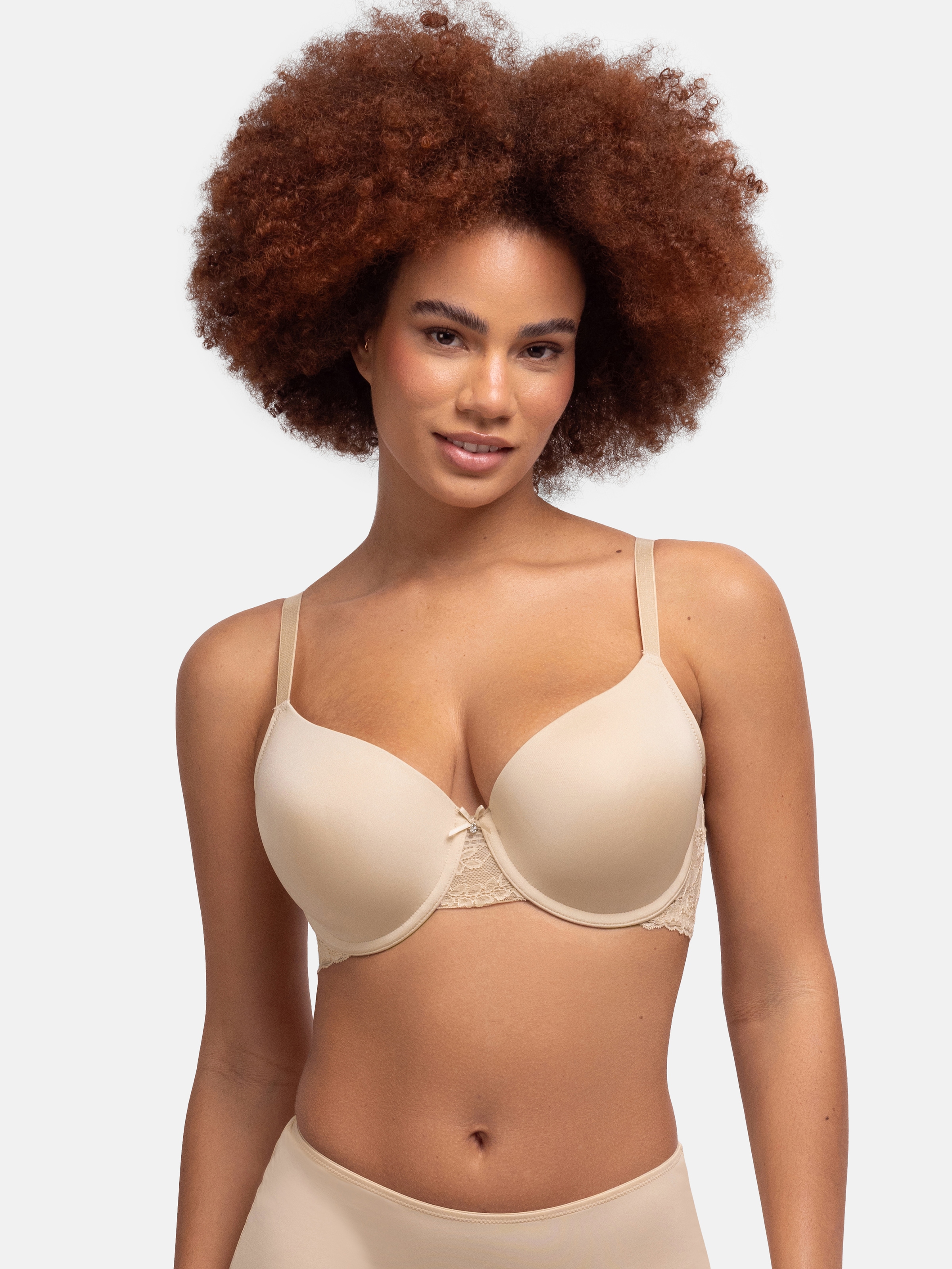 Dorina Bügel-BH »ADELE« mit Spitzendetails, weich, Basic